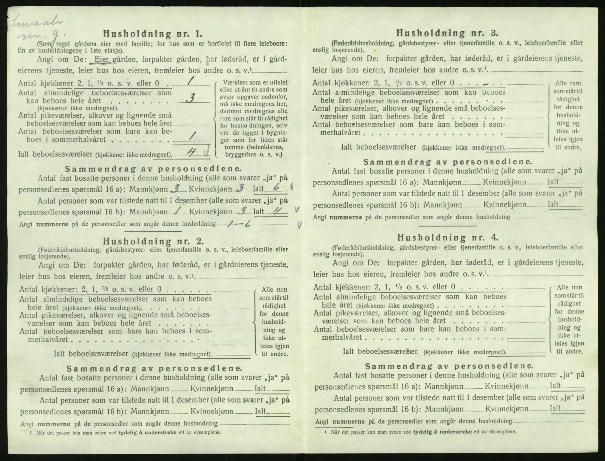 SAK, Folketelling 1920 for 1013 Tveit herred, 1920, s. 49