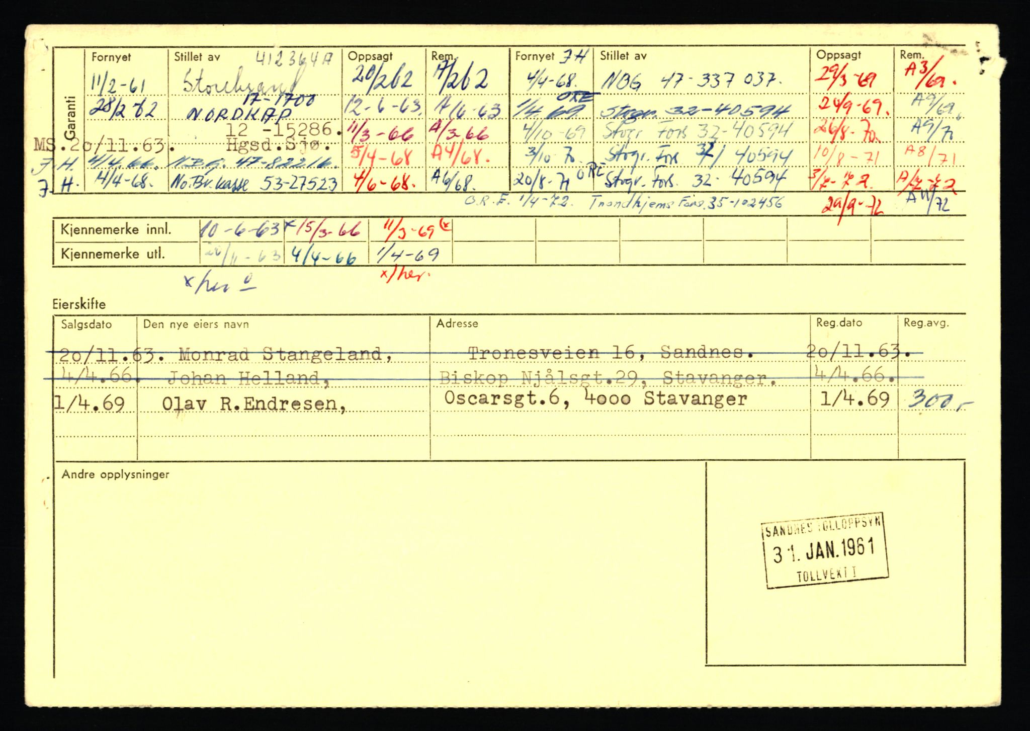 Stavanger trafikkstasjon, AV/SAST-A-101942/0/F/L0053: L-52900 - L-54199, 1930-1971, s. 1046