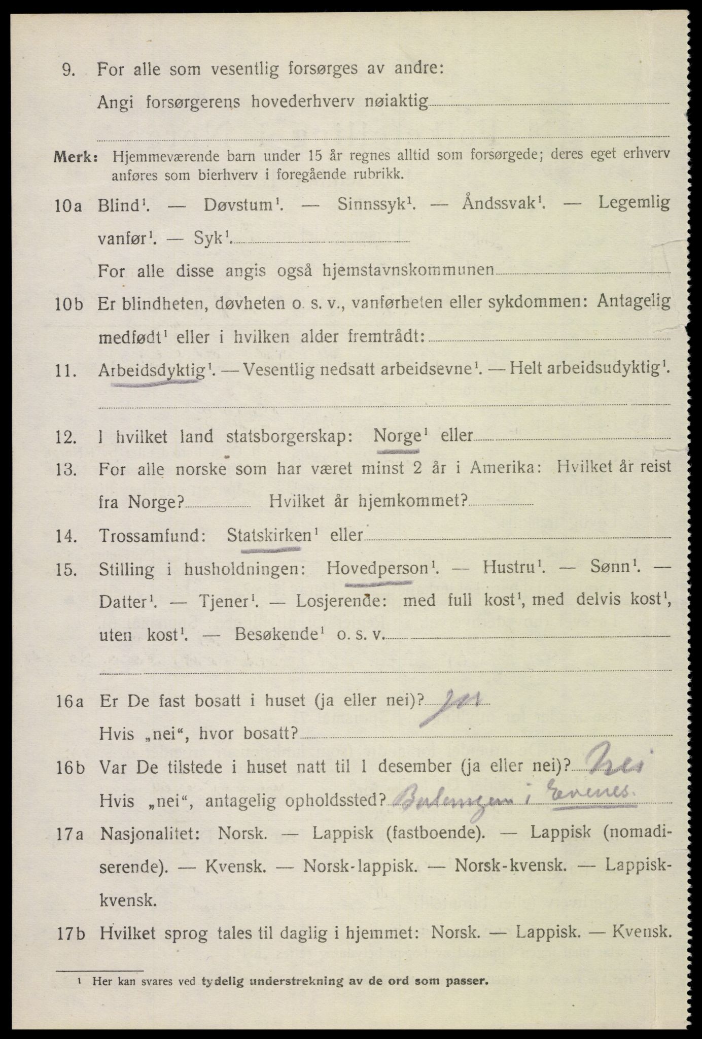 SAT, Folketelling 1920 for 1857 Værøy herred, 1920, s. 1234