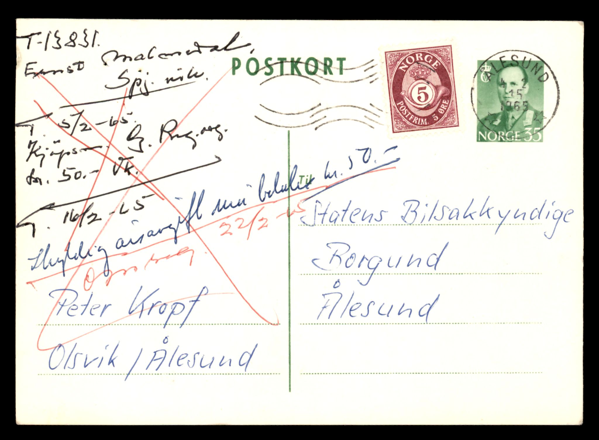 Møre og Romsdal vegkontor - Ålesund trafikkstasjon, AV/SAT-A-4099/F/Fe/L0041: Registreringskort for kjøretøy T 13710 - T 13905, 1927-1998, s. 2178