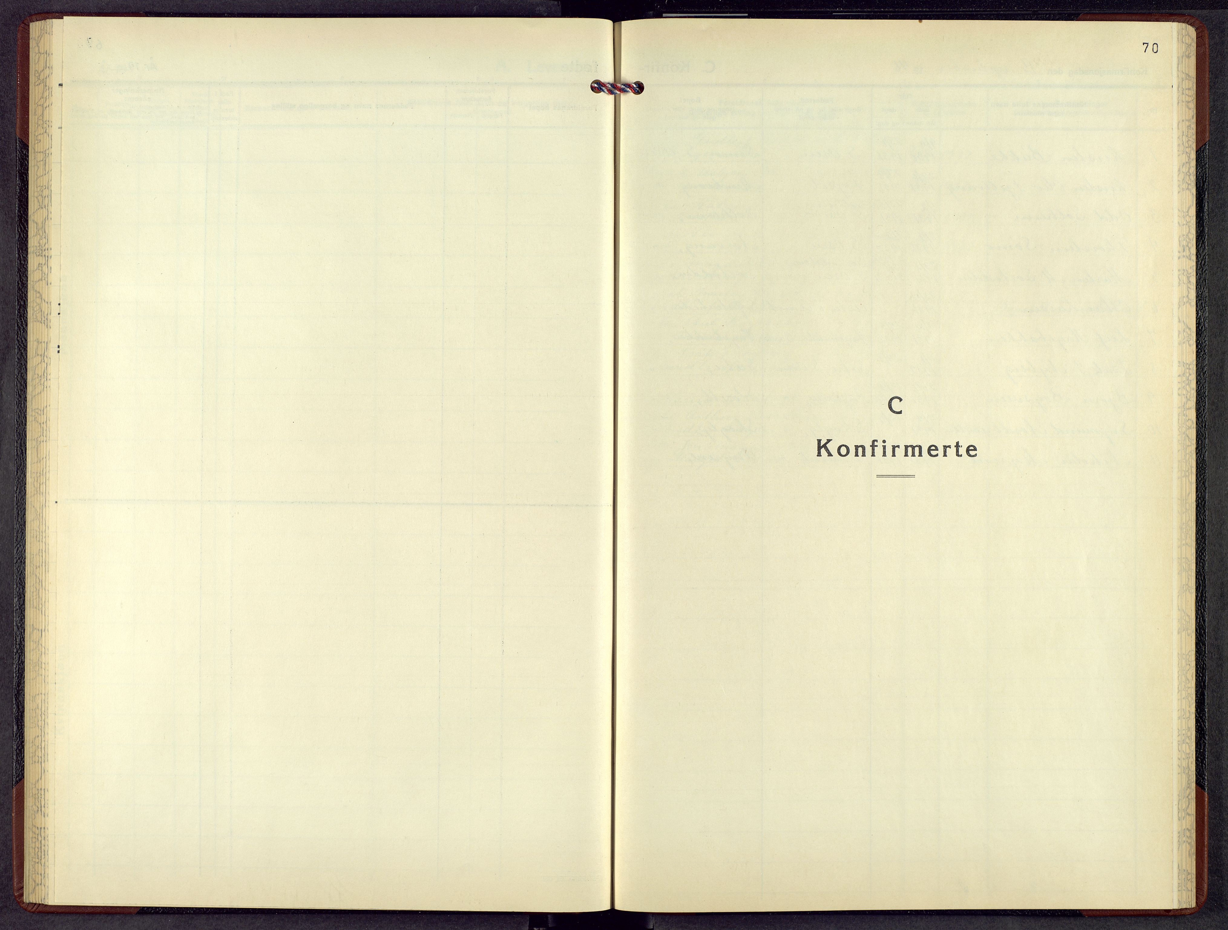 Trysil prestekontor, AV/SAH-PREST-046/H/Ha/Hab/L0016: Klokkerbok nr. 16, 1946-1965, s. 70