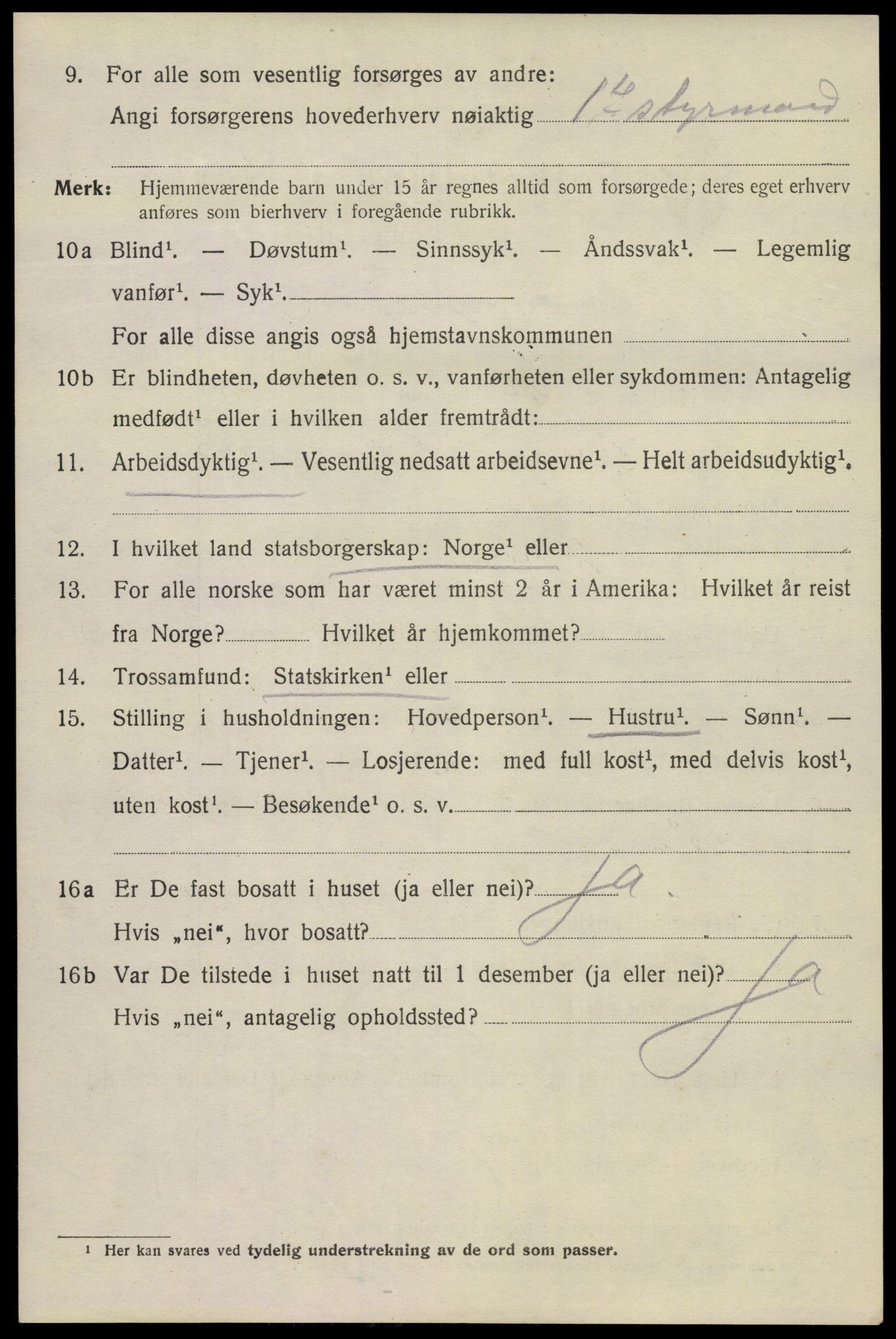 SAKO, Folketelling 1920 for 0801 Kragerø kjøpstad, 1920, s. 7304