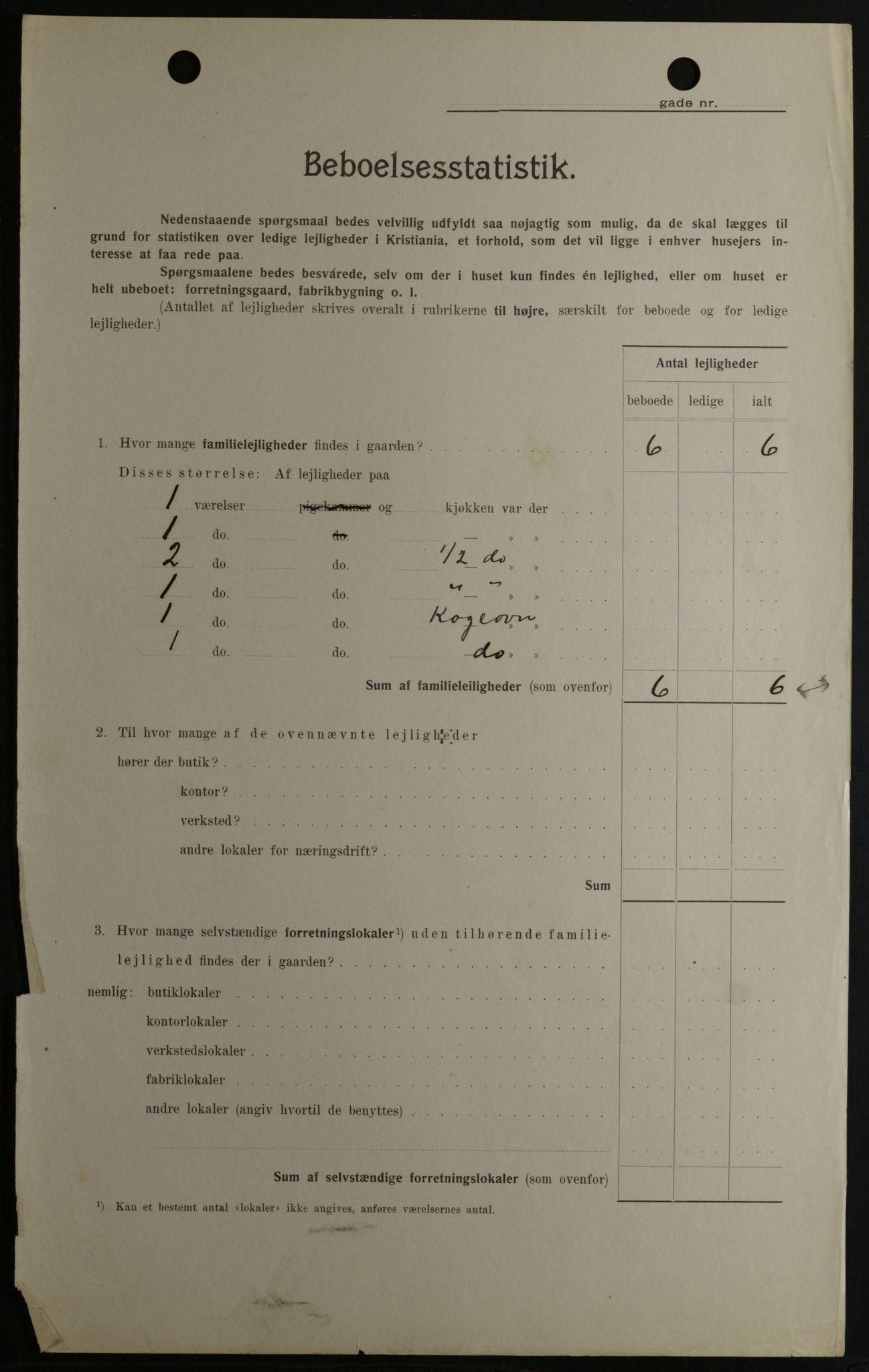 OBA, Kommunal folketelling 1.2.1908 for Kristiania kjøpstad, 1908, s. 111421