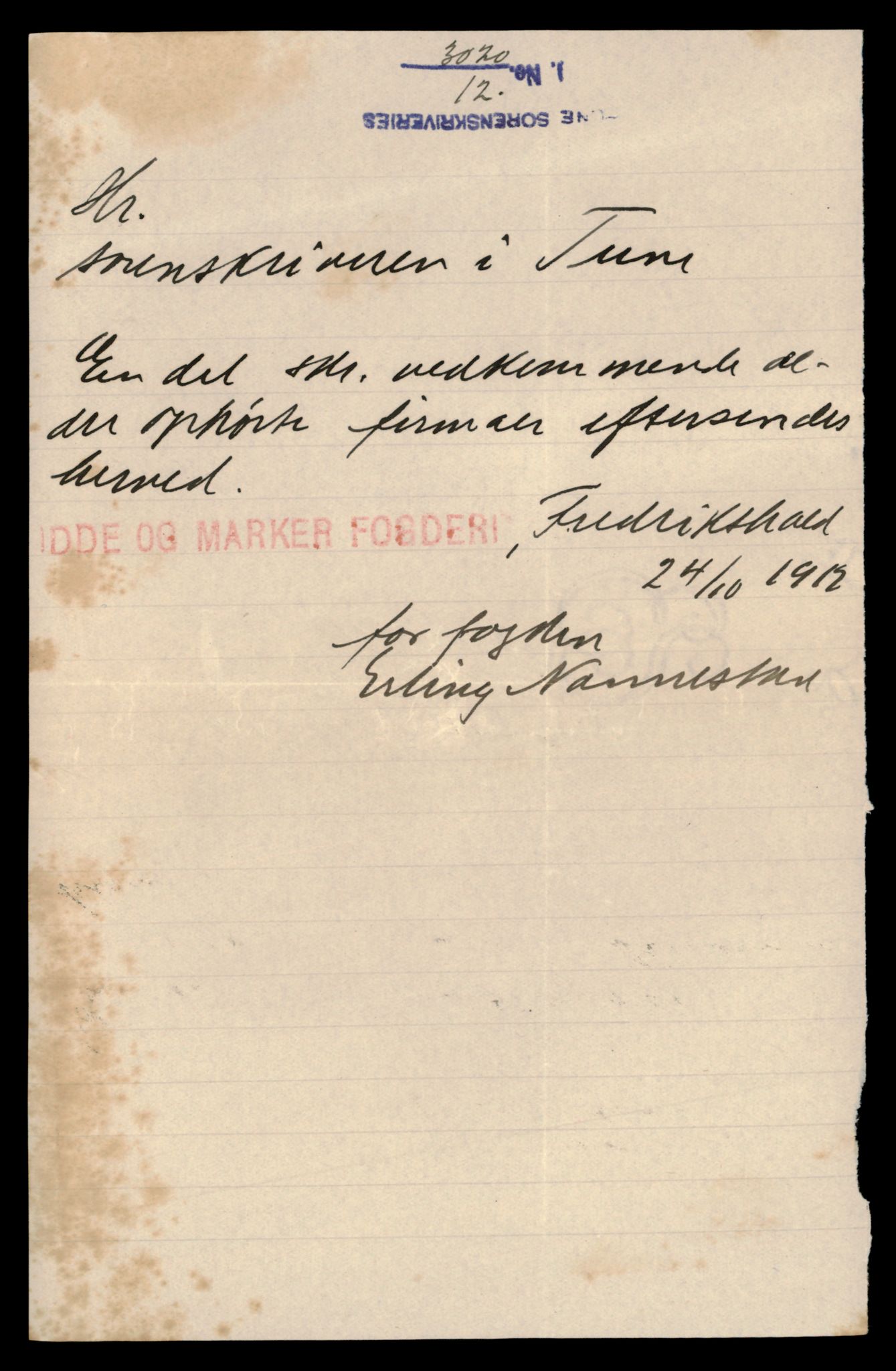 Sarpsborg tingrett, AV/SAT-A-10471a/K/Kb/Kbb/L0013: Enkeltmannsforetak i Borge og Torsnes, A - Ø, 1890-1989, s. 1