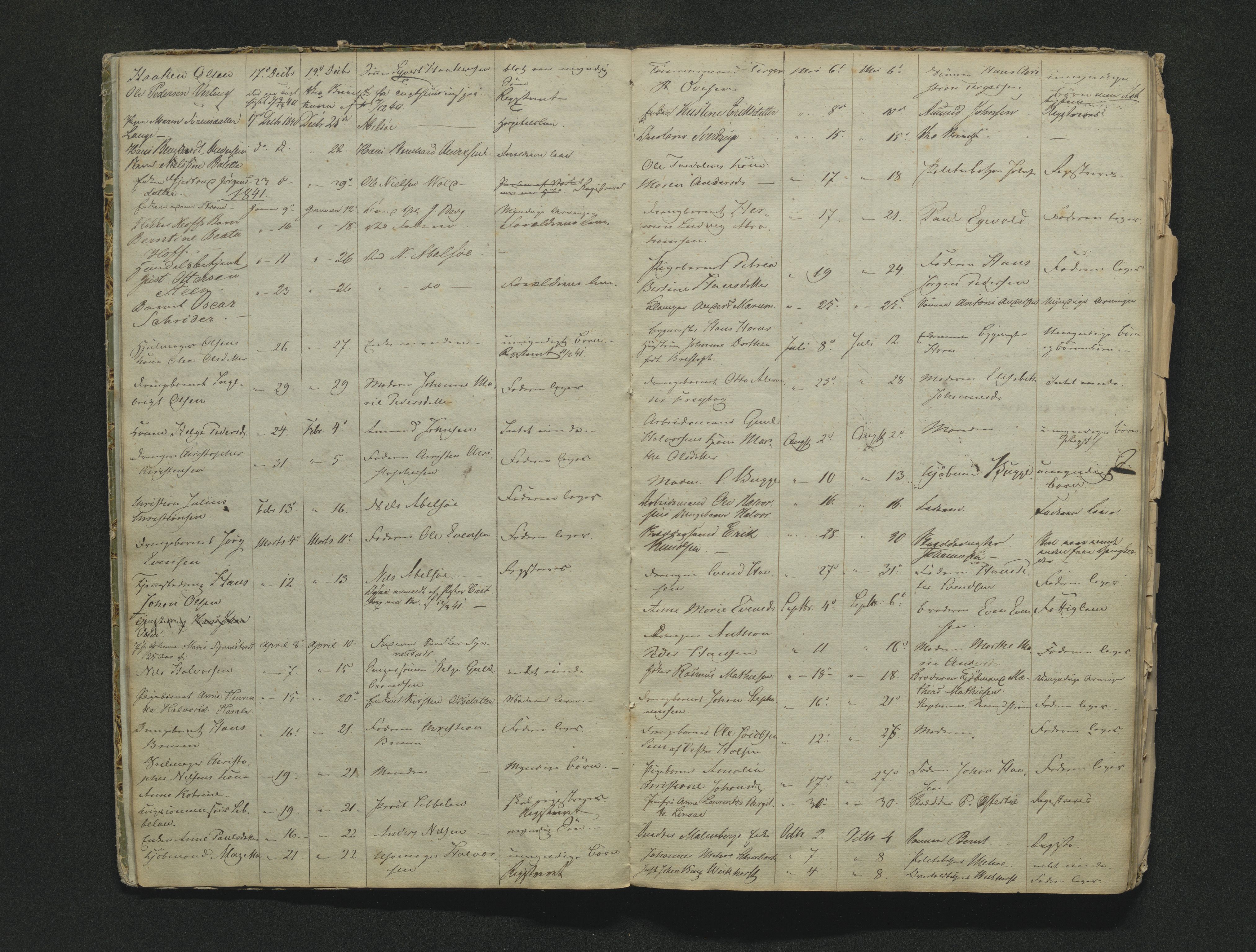 Larvik byfogd, AV/SAKO-A-218/H/Ha/Hab/L0001b: Dødsanmeldelsesprotokoll, 1838-1856