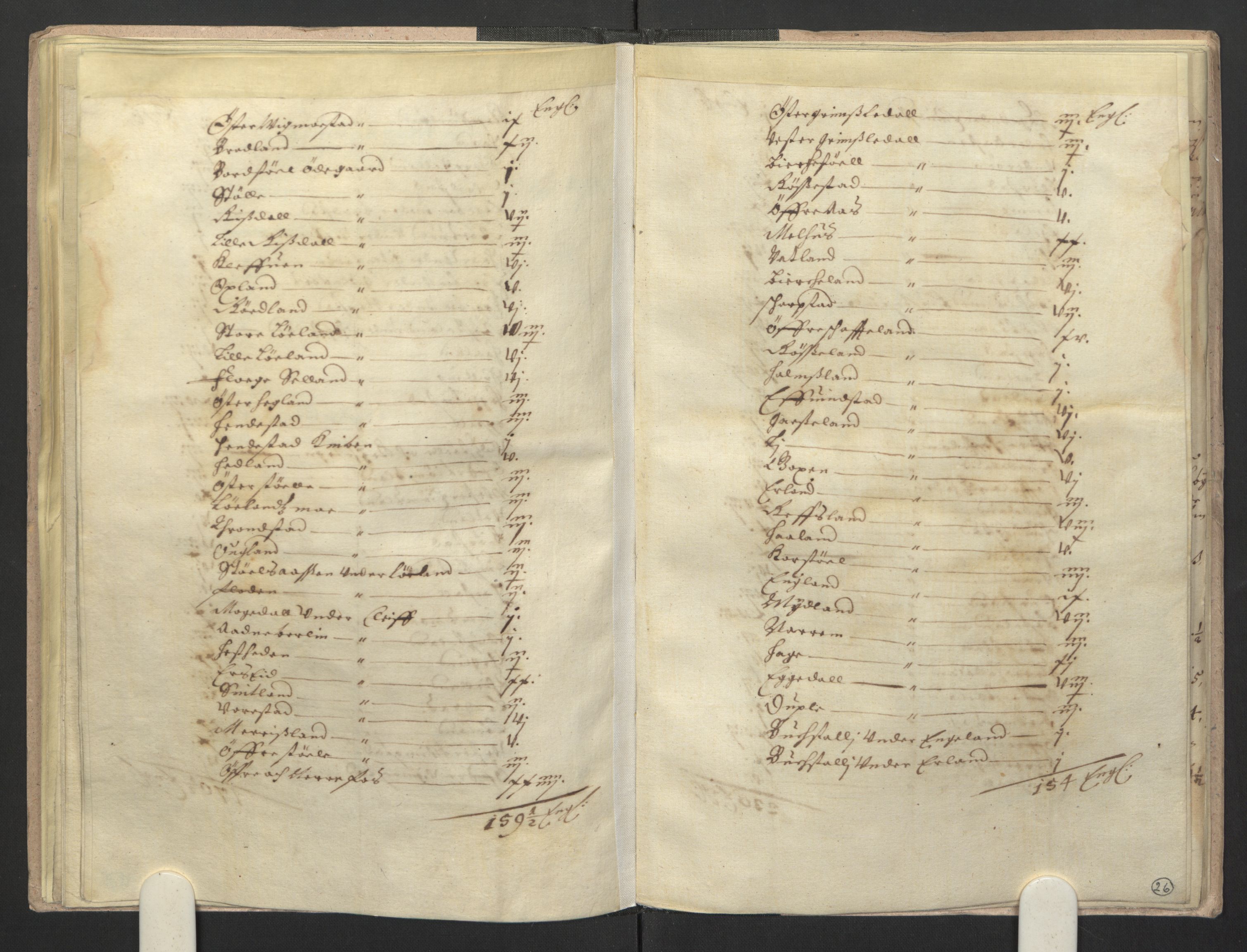 Rentekammeret inntil 1814, Realistisk ordnet avdeling, AV/RA-EA-4070/L/L0021/0004: Agder lagdømme: / Kronens jordebok. Lista len, 1661, s. 25b-26a