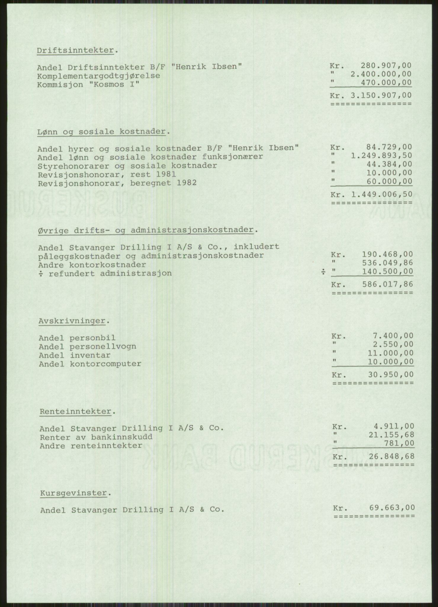 Pa 1503 - Stavanger Drilling AS, SAST/A-101906/A/Ac/L0002: Årsberetninger, 1979-1982, s. 466