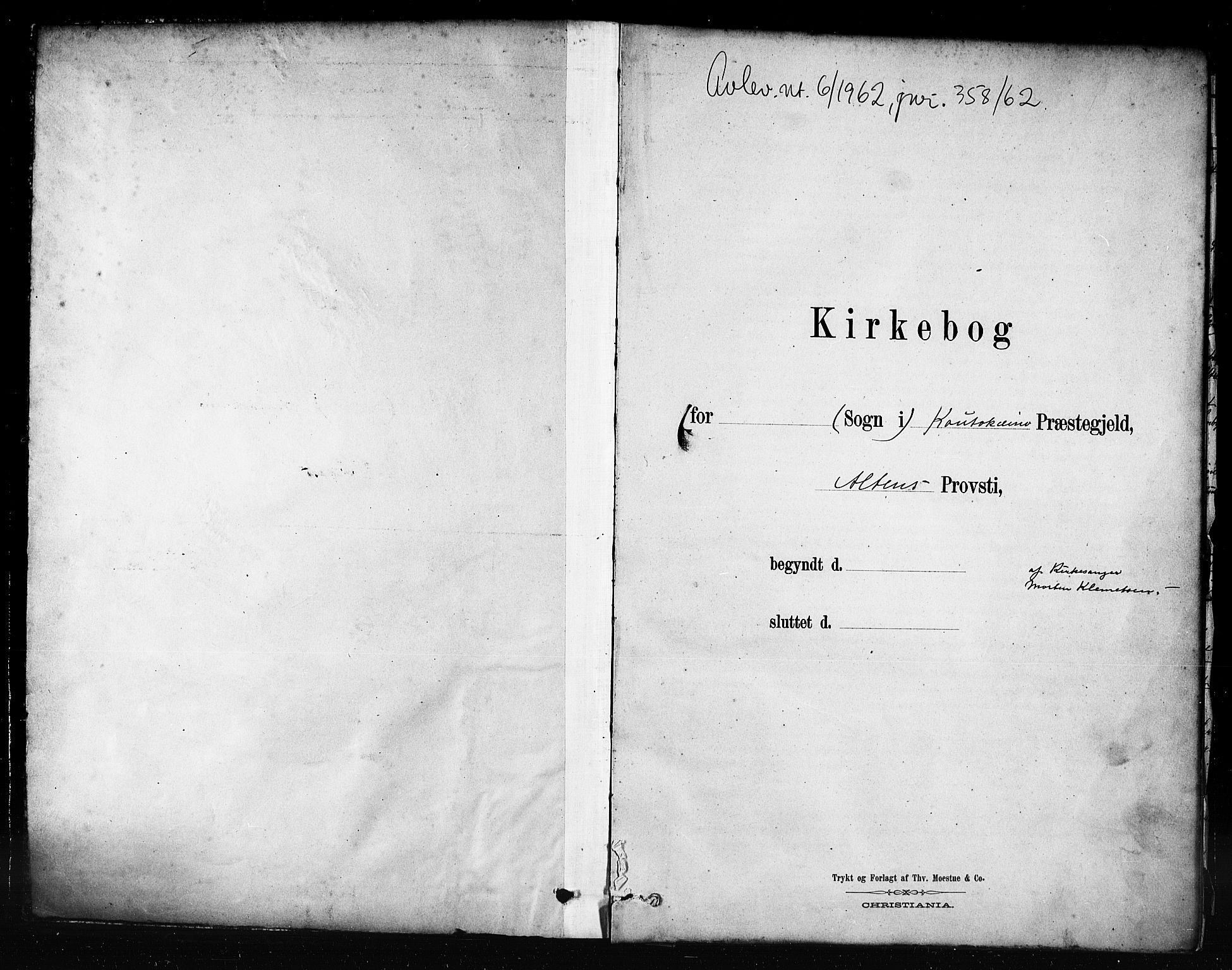 Kautokeino sokneprestembete, SATØ/S-1340/H/Hb/L0002.klokk: Klokkerbok nr. 2, 1877-1896