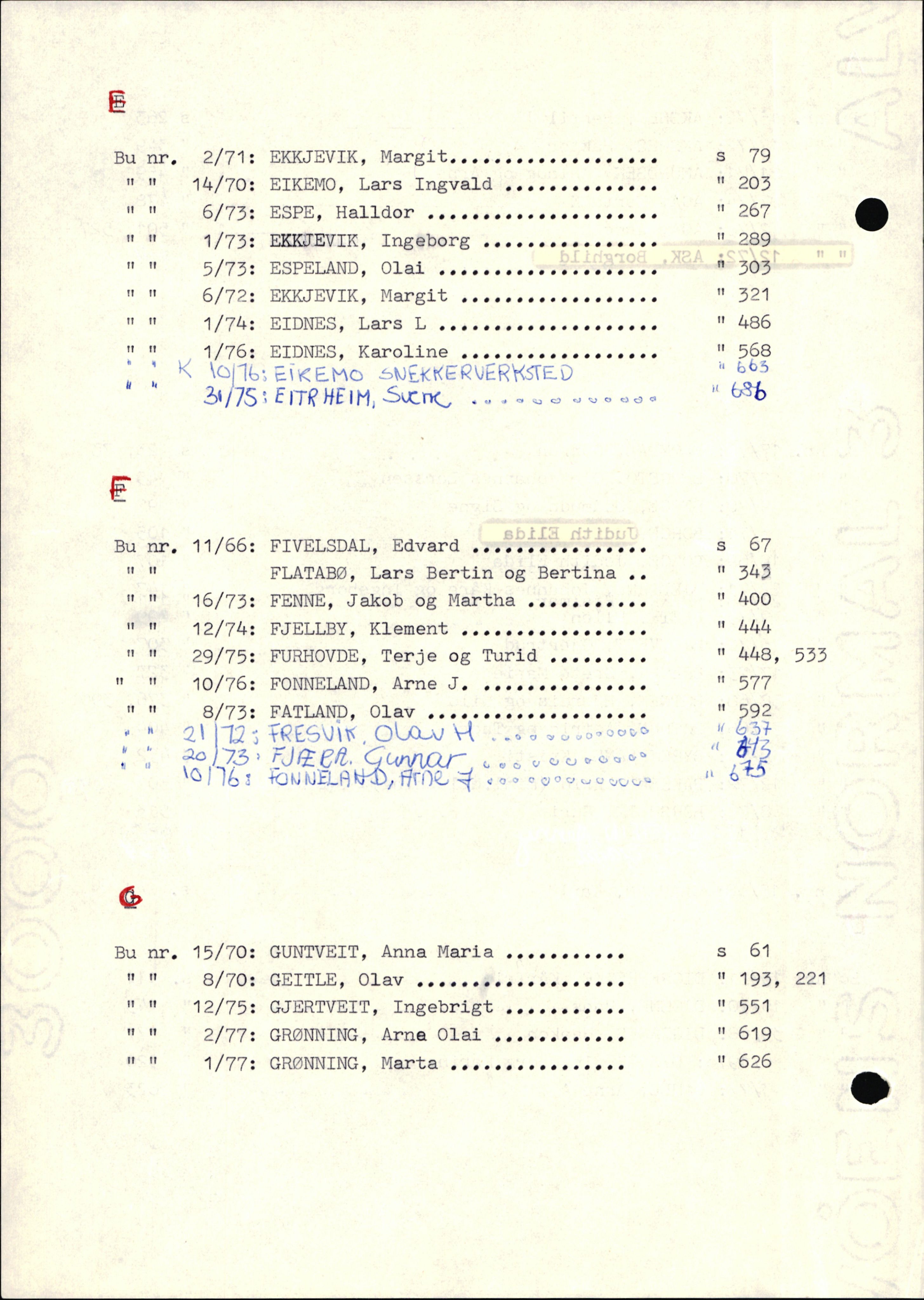 Hardanger sorenskriver, AV/SAB-A-2101/H/Hb/L0006: Skifteutlodningsprotokoll, 1971-1978