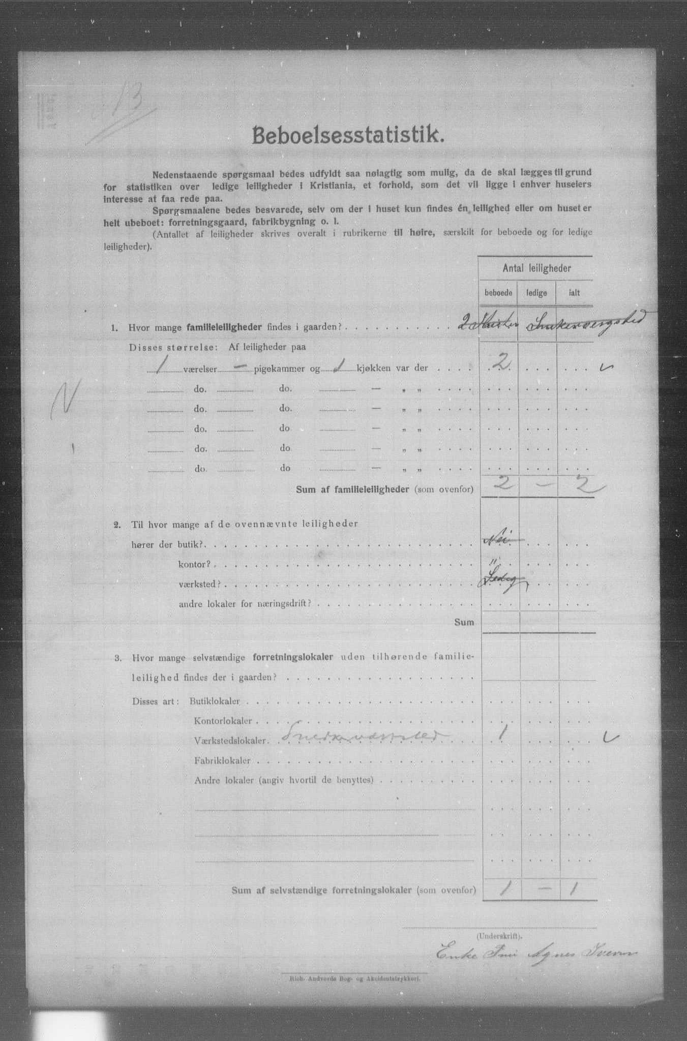 OBA, Kommunal folketelling 31.12.1904 for Kristiania kjøpstad, 1904, s. 18642