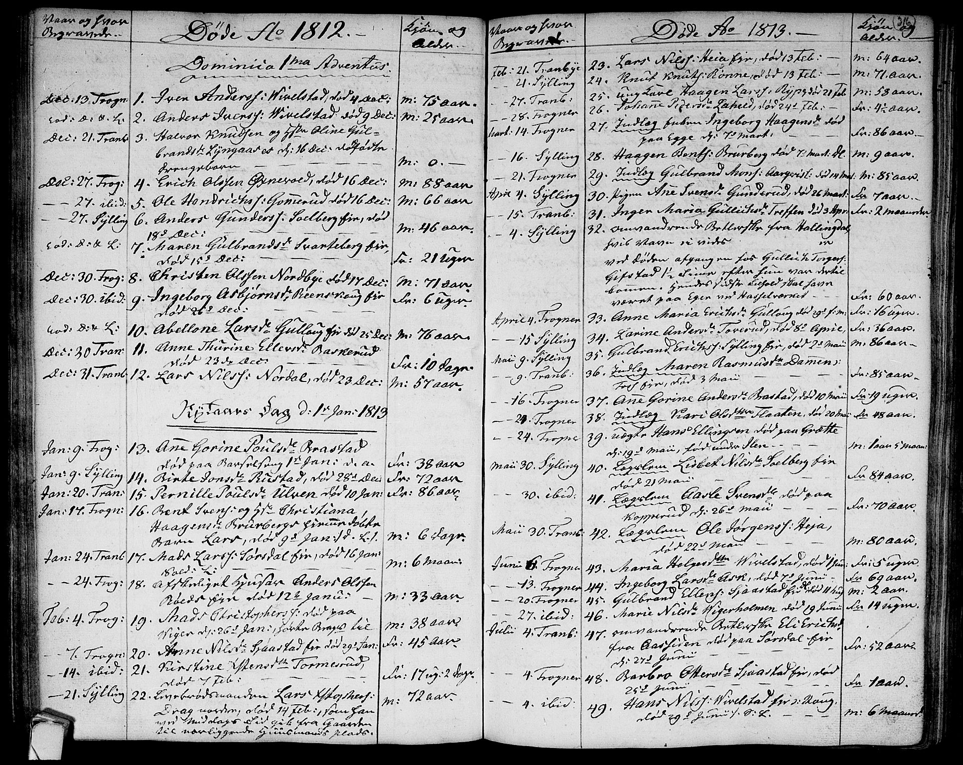 Lier kirkebøker, AV/SAKO-A-230/F/Fa/L0007: Ministerialbok nr. I 7, 1794-1813, s. 316