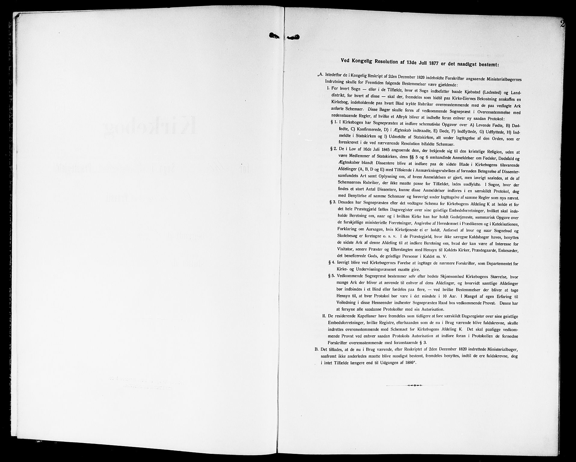 Kråkstad prestekontor Kirkebøker, SAO/A-10125a/G/Gb/L0001: Klokkerbok nr. II 1, 1905-1920, s. 2