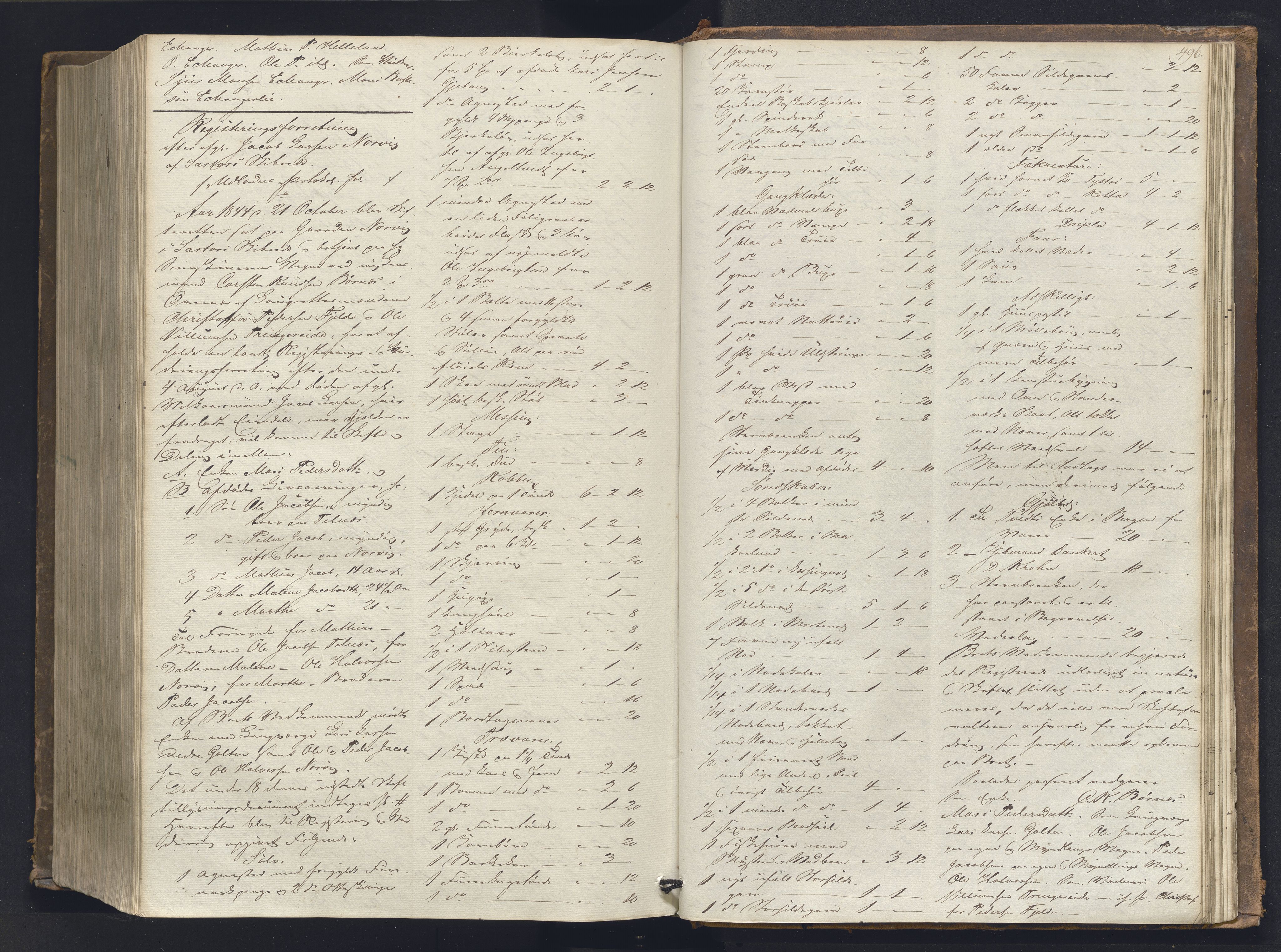 Nordhordland sorenskrivar, AV/SAB-A-2901/1/H/Hb/L0001: Registreringsprotokollar, 1841-1845, s. 496
