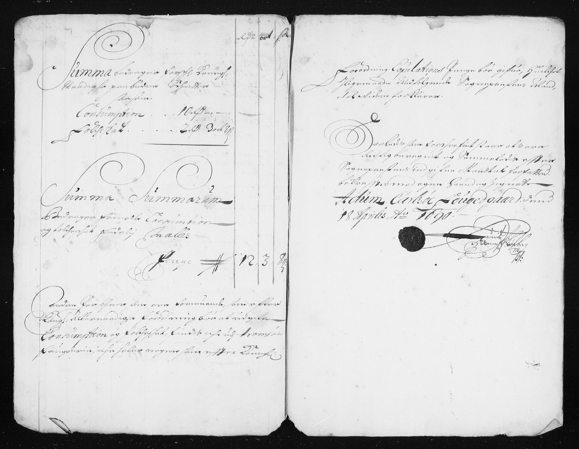 Rentekammeret inntil 1814, Reviderte regnskaper, Stiftamtstueregnskaper, Trondheim stiftamt og Nordland amt, AV/RA-EA-6044/R/Rh/L0014: Nordland amt, 1687-1689