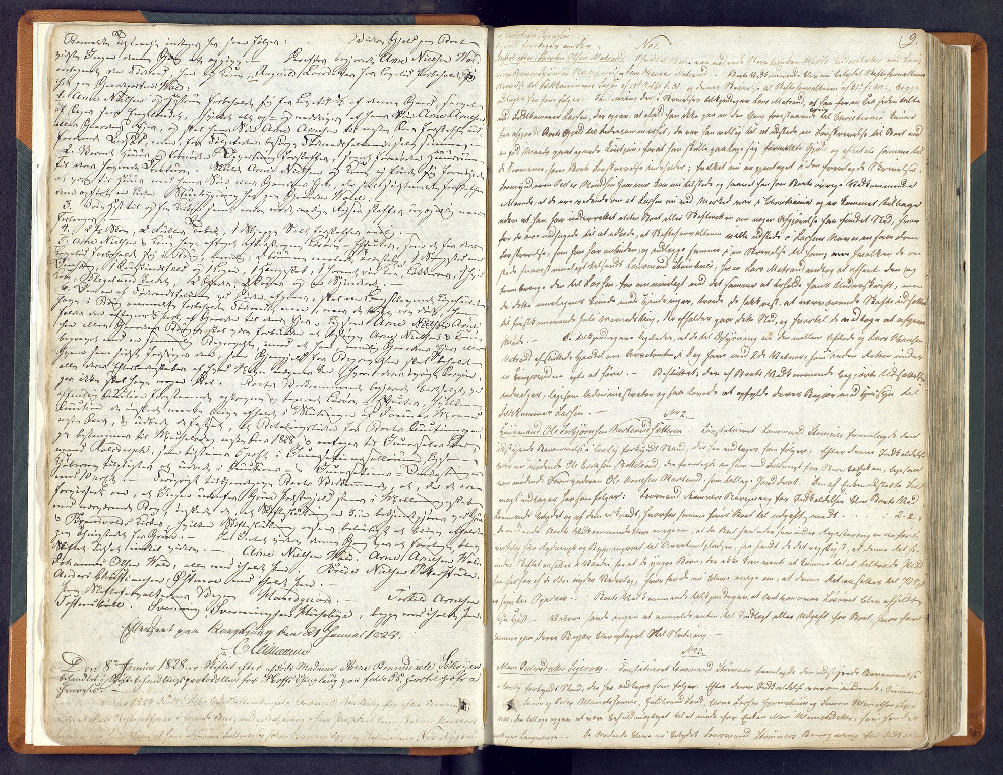 Solør og Odalen sorenskriveri, AV/SAH-TING-026/J/Jc/L0004: Skifteforhandlingsprotokoll - Vinger, 1827-1838, s. 9