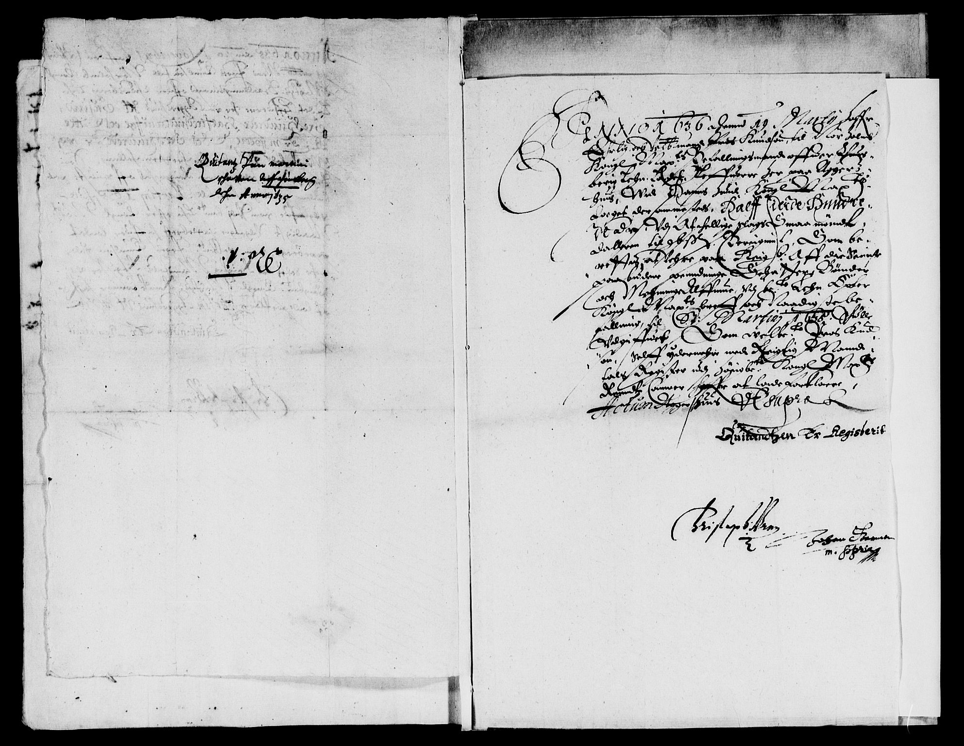 Rentekammeret inntil 1814, Reviderte regnskaper, Lensregnskaper, AV/RA-EA-5023/R/Rb/Rbo/L0016: Tønsberg len, 1635-1637