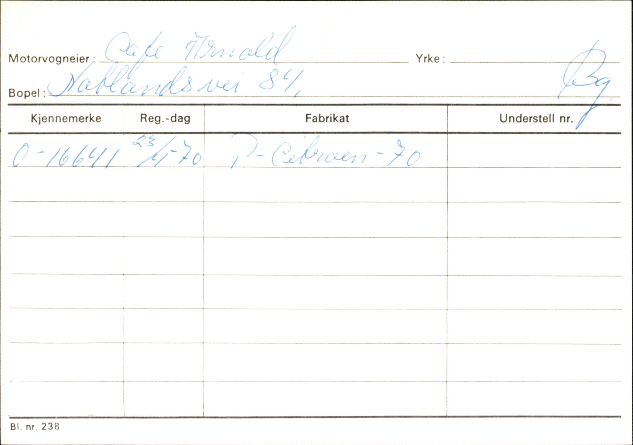 Statens vegvesen, Hordaland vegkontor, AV/SAB-A-5201/2/Hb/L0006: O-eierkort C-D, 1920-1971, s. 2