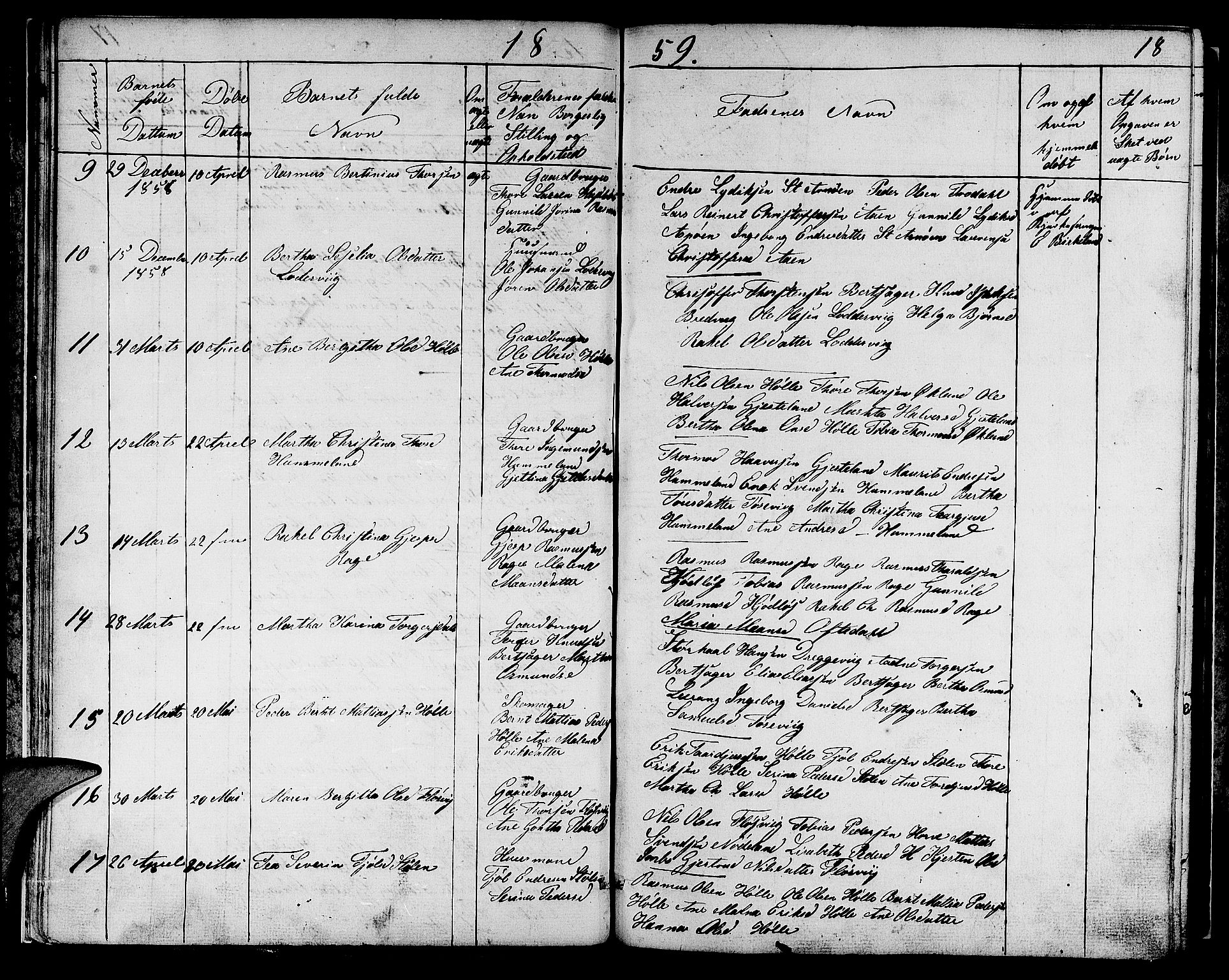 Høgsfjord sokneprestkontor, AV/SAST-A-101624/H/Ha/Hab/L0001: Klokkerbok nr. B 1, 1855-1885, s. 18