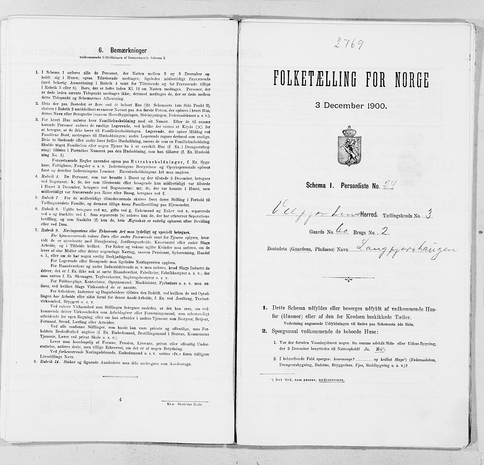 SAT, Folketelling 1900 for 1813 Velfjord herred, 1900, s. 446