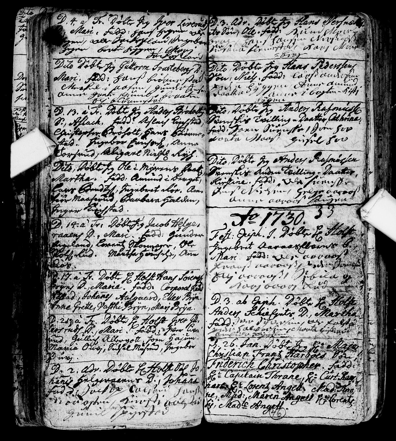 Røyken kirkebøker, SAKO/A-241/F/Fa/L0001: Ministerialbok nr. 1, 1701-1730, s. 46
