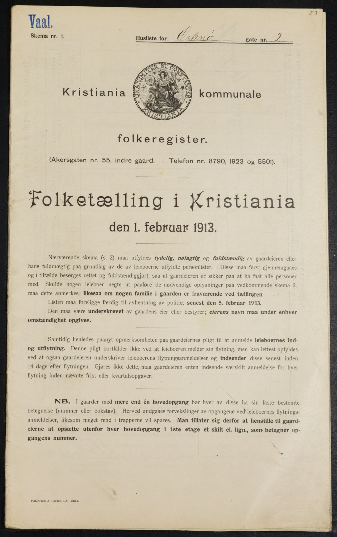 OBA, Kommunal folketelling 1.2.1914 for Kristiania, 1914, s. 75949