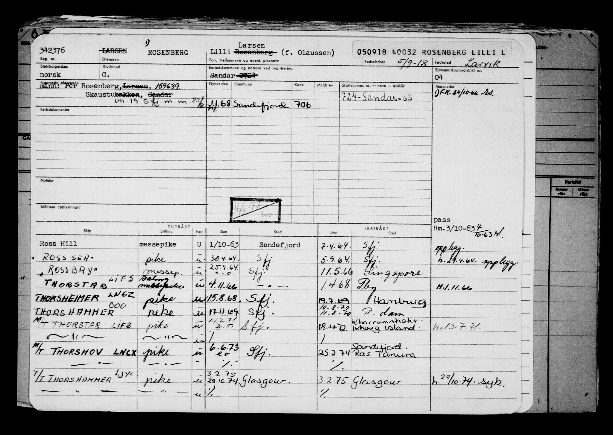 Direktoratet for sjømenn, AV/RA-S-3545/G/Gb/L0162: Hovedkort, 1918, s. 102