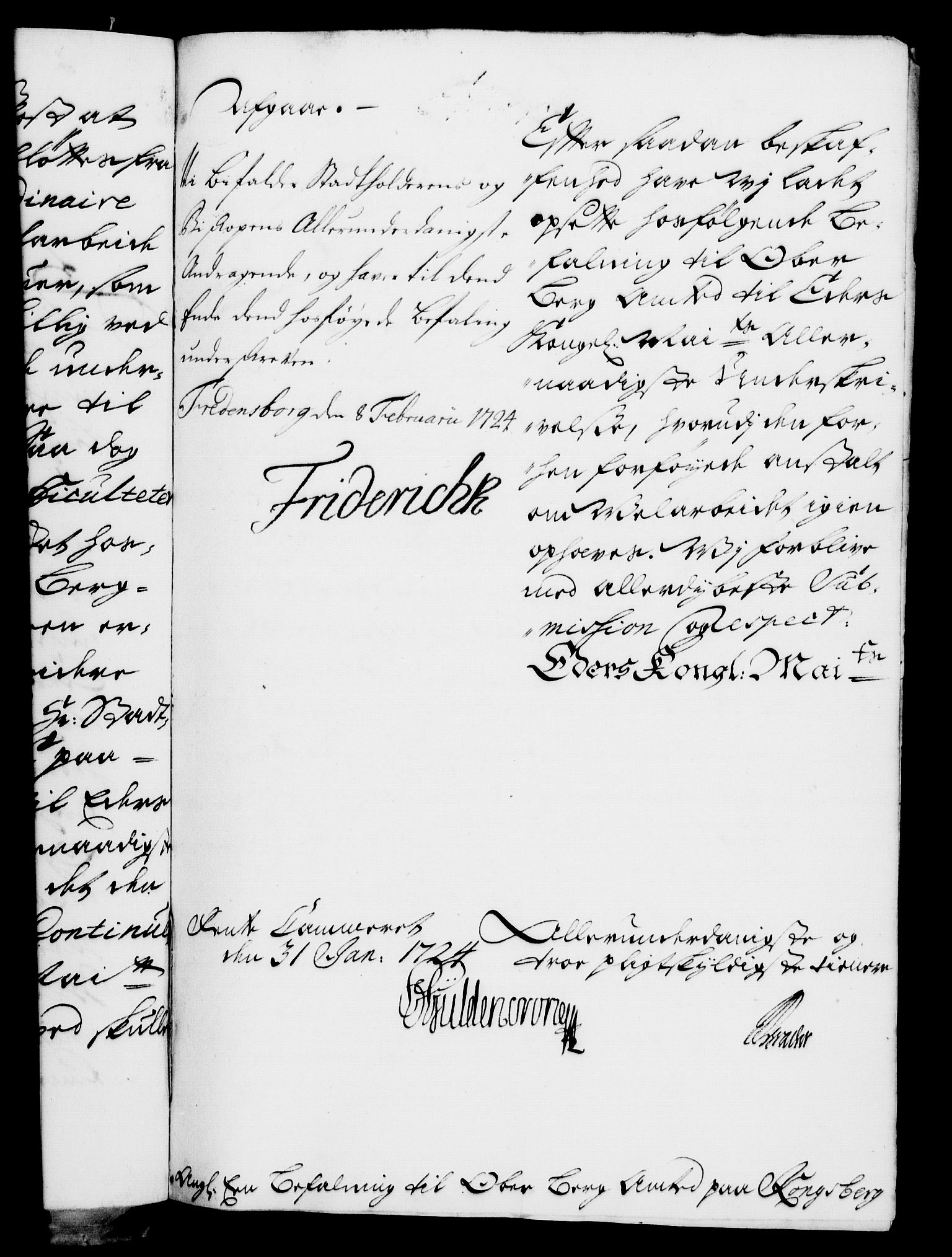 Rentekammeret, Kammerkanselliet, RA/EA-3111/G/Gf/Gfa/L0007: Norsk relasjons- og resolusjonsprotokoll (merket RK 52.7), 1724, s. 201
