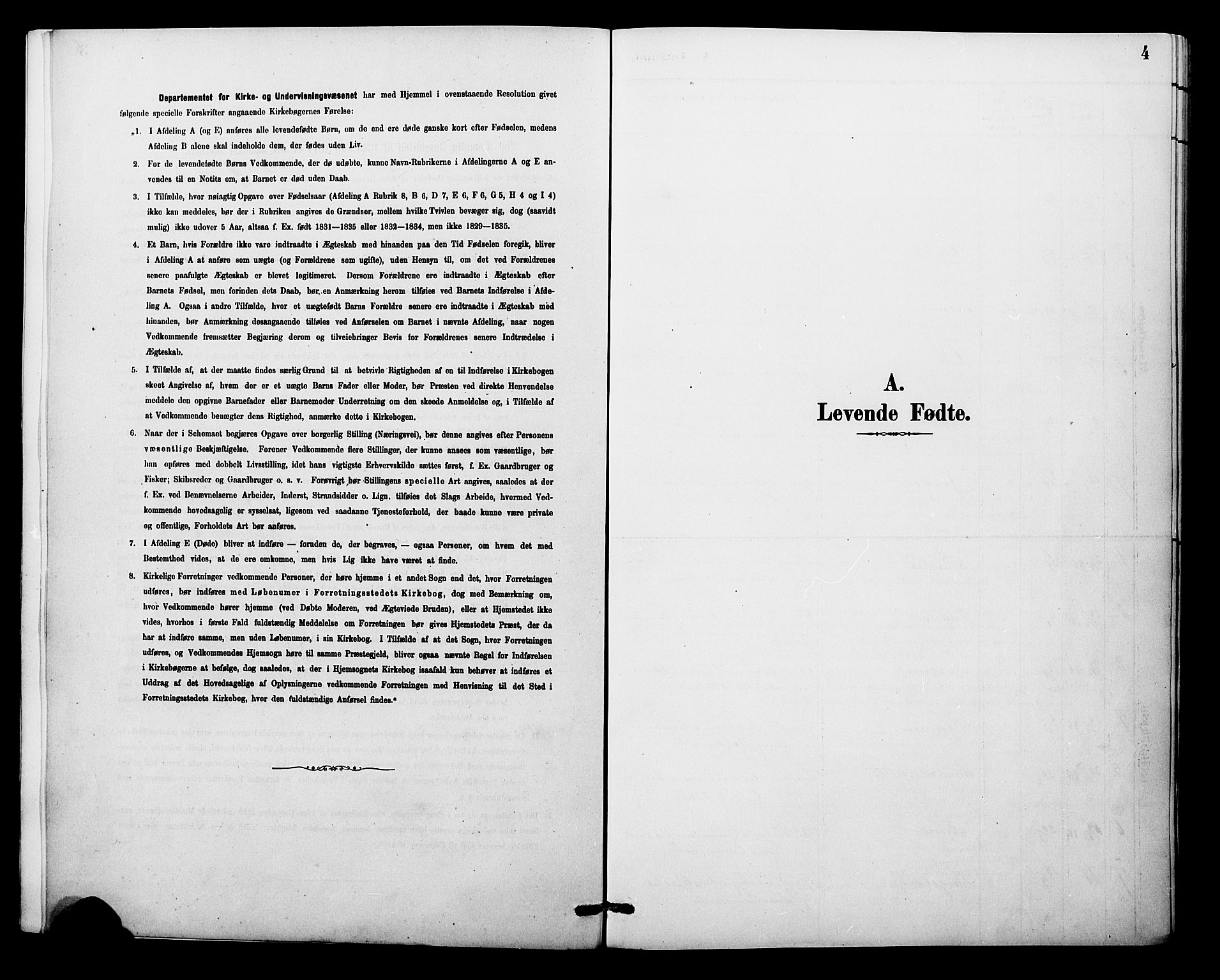 Odda Sokneprestembete, SAB/A-77201/H/Hab: Klokkerbok nr. A 7, 1887-1912, s. 4