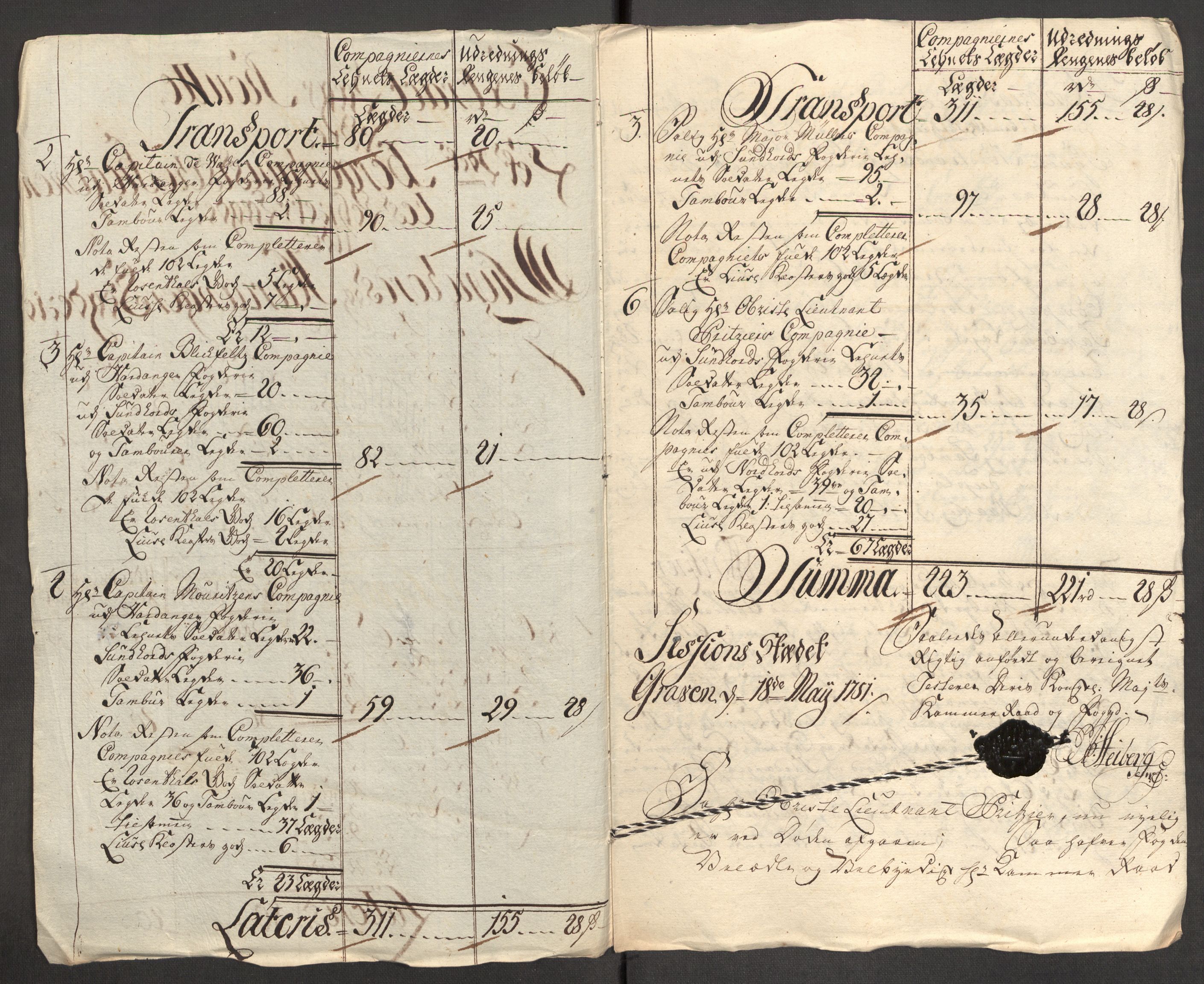 Rentekammeret inntil 1814, Reviderte regnskaper, Fogderegnskap, AV/RA-EA-4092/R48/L3056: Fogderegnskap Sunnhordland og Hardanger, 1751, s. 402