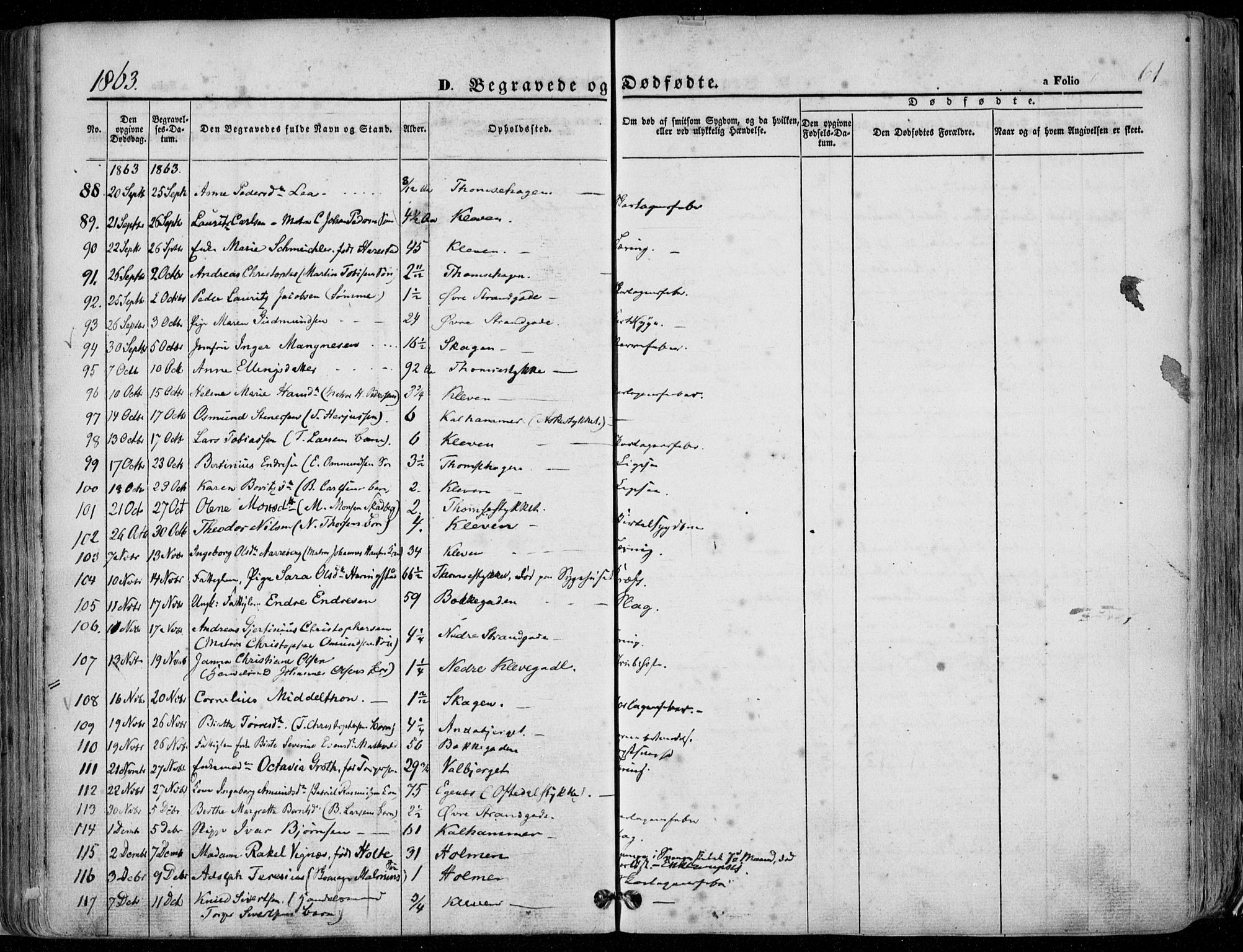 Domkirken sokneprestkontor, AV/SAST-A-101812/001/30/30BA/L0020: Ministerialbok nr. A 19, 1858-1877, s. 61