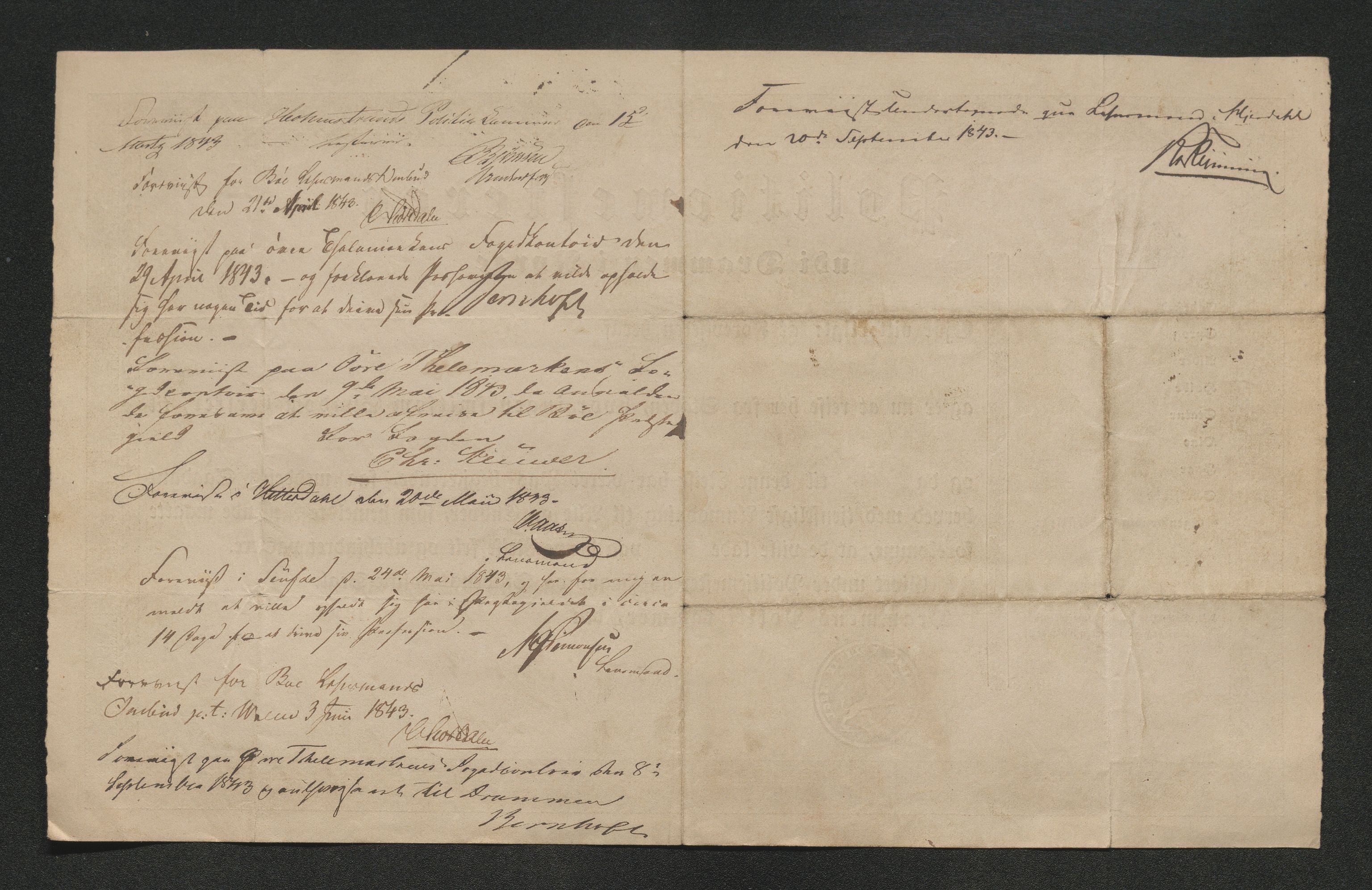 Drammen politikammer, AV/SAKO-A-623/I/Ia/Iab/L0007: Innleverte pass, 1843-1844, s. 253