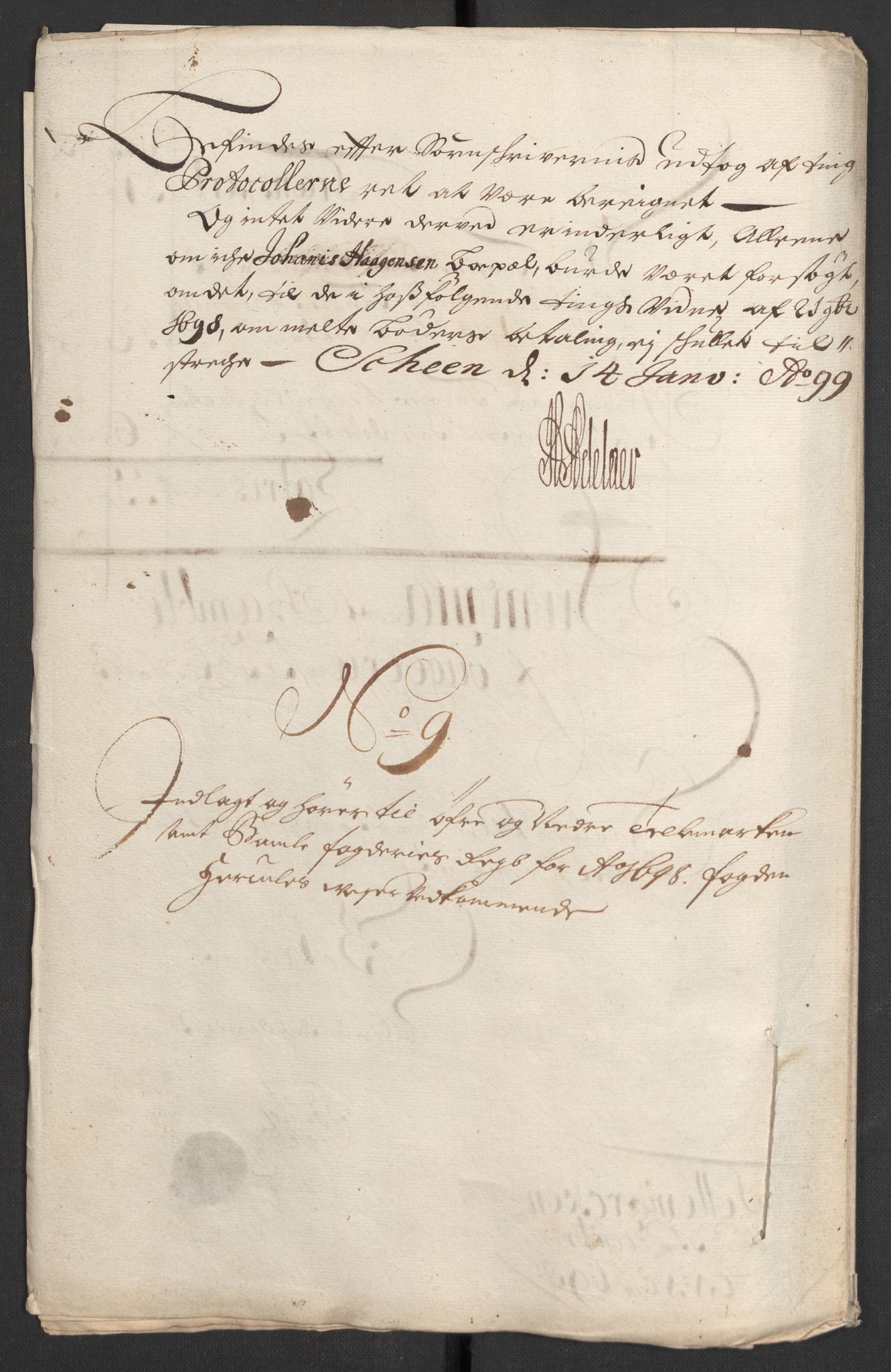 Rentekammeret inntil 1814, Reviderte regnskaper, Fogderegnskap, AV/RA-EA-4092/R36/L2099: Fogderegnskap Øvre og Nedre Telemark og Bamble, 1698, s. 46
