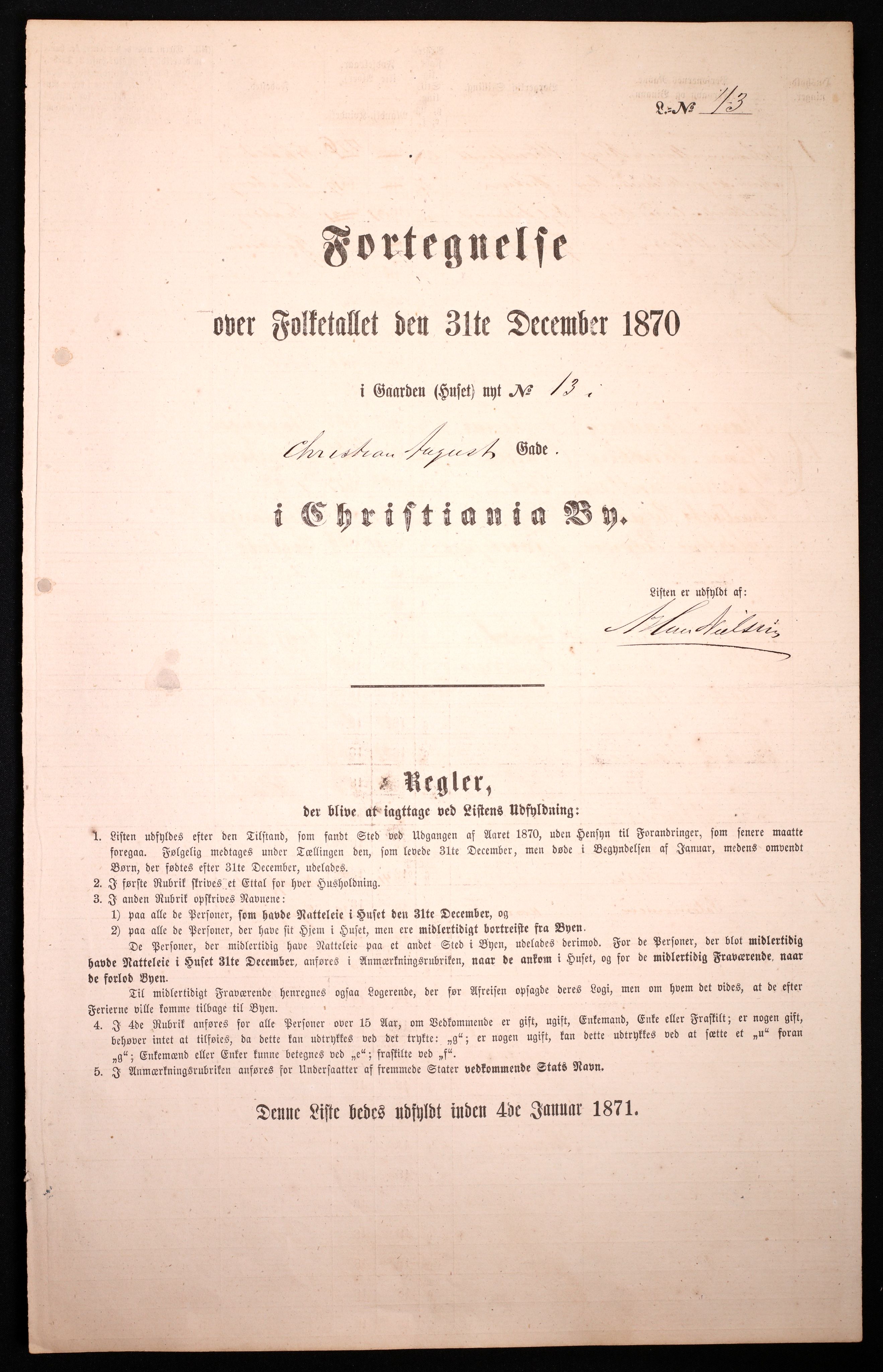 RA, Folketelling 1870 for 0301 Kristiania kjøpstad, 1870, s. 564