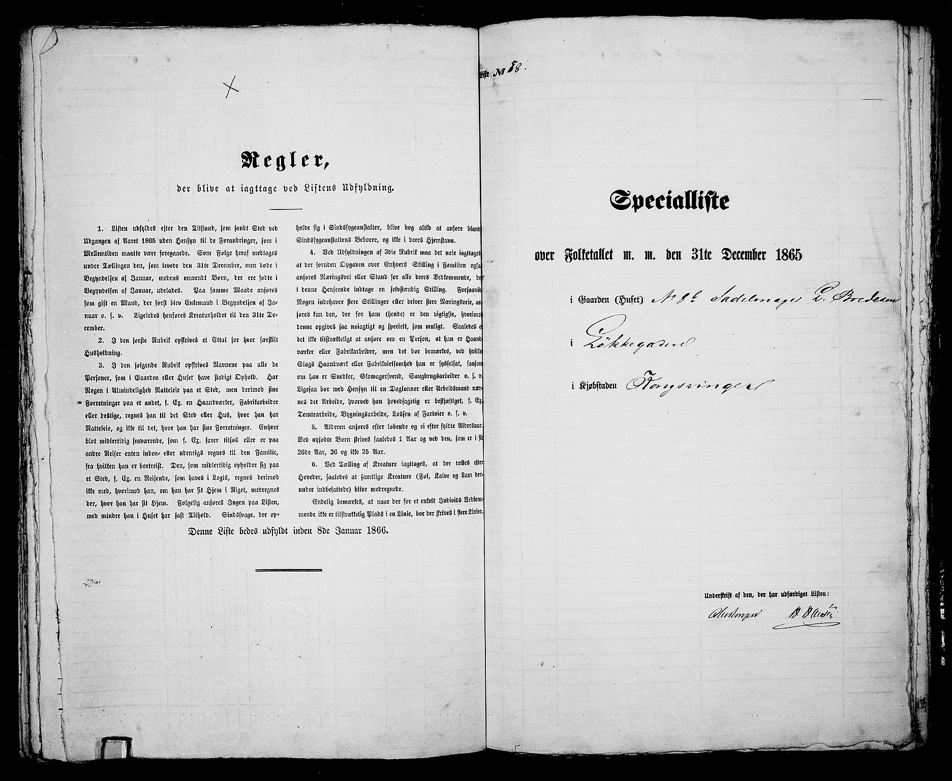 RA, Folketelling 1865 for 0402B Vinger prestegjeld, Kongsvinger kjøpstad, 1865, s. 127