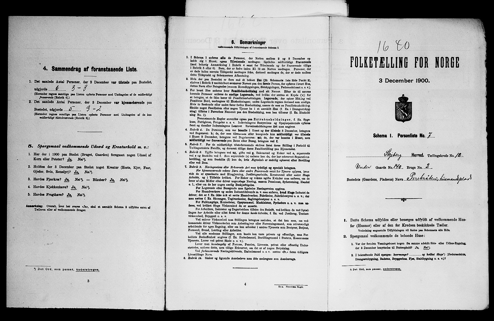 SAO, Folketelling 1900 for 0115 Skjeberg herred, 1900, s. 1468