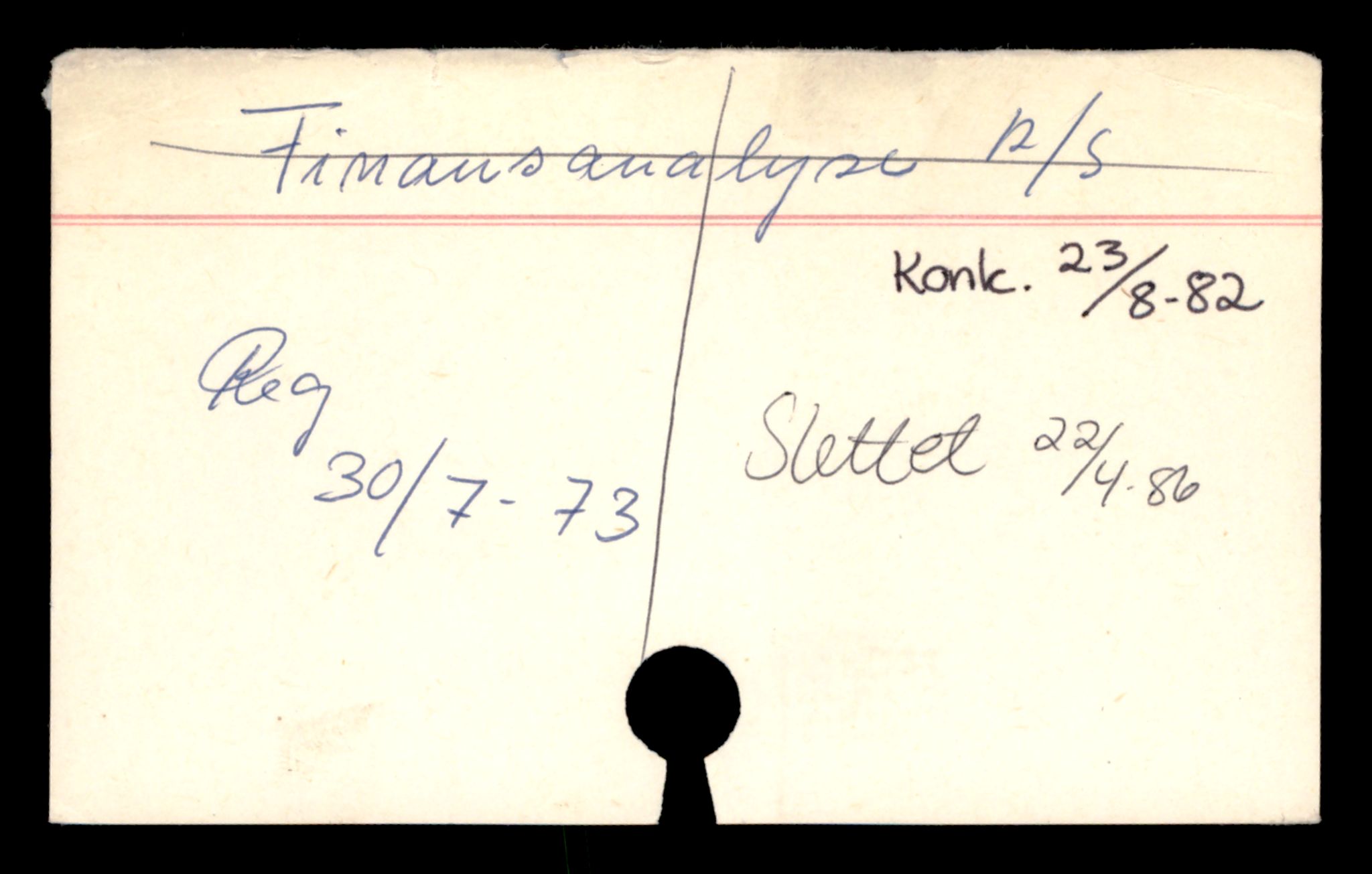 Oslo byfogd, Handelsregisteret, SAT/A-10867/G/Ga/Gad/L0042: Kartotekkort - Slettede foretak, Fin-Fru, 1890-1990