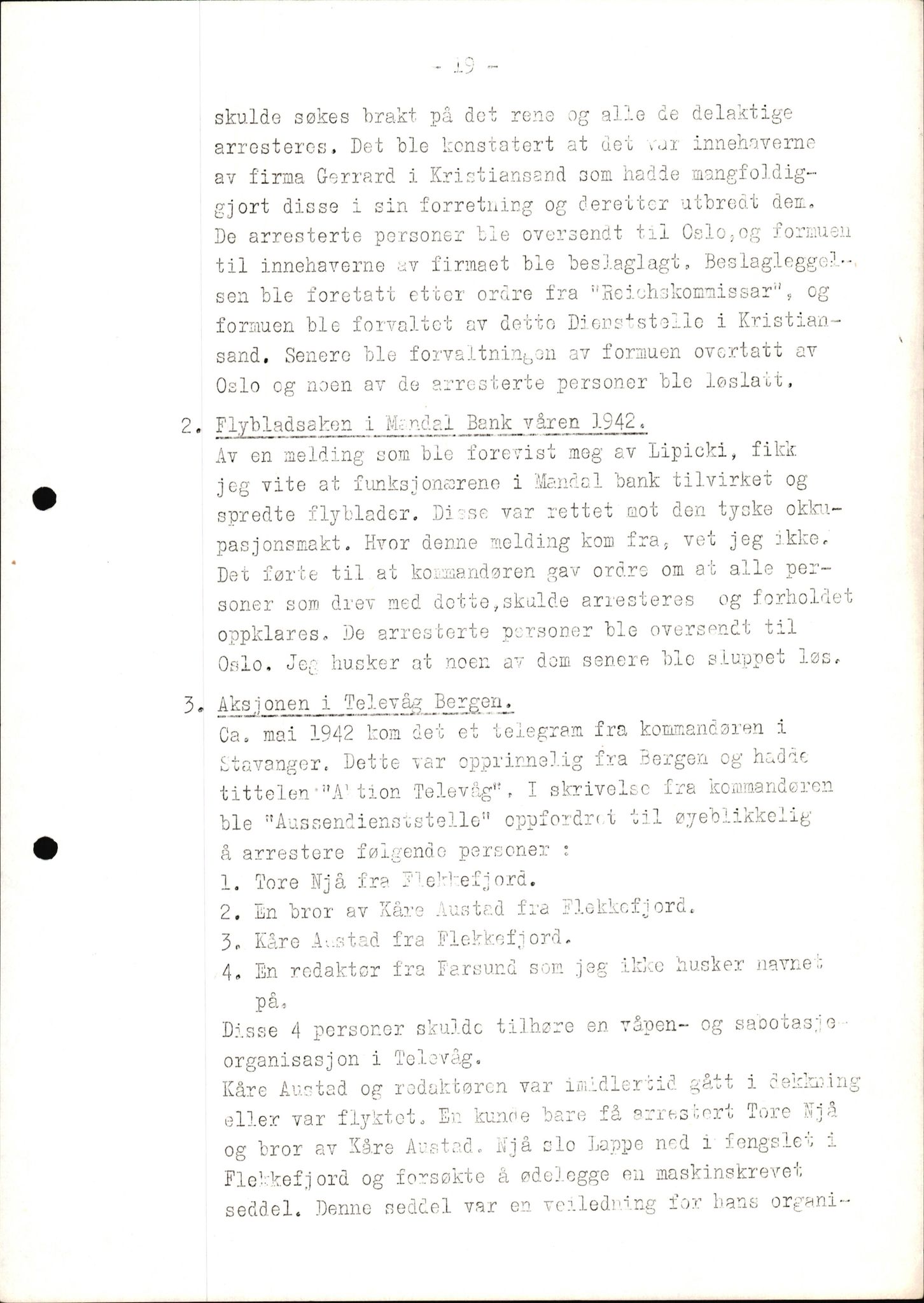 Rudolf Kerner - rapporter, AV/SAK-D/1272/F/L0001: Rapporter vedr. det tyske sikkerhetspolitiets aksjoner, 1946, s. 19