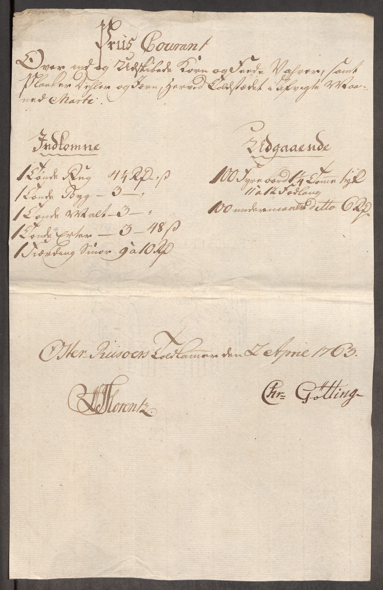 Rentekammeret inntil 1814, Realistisk ordnet avdeling, AV/RA-EA-4070/Oe/L0007: [Ø1]: Priskuranter, 1761-1763, s. 716