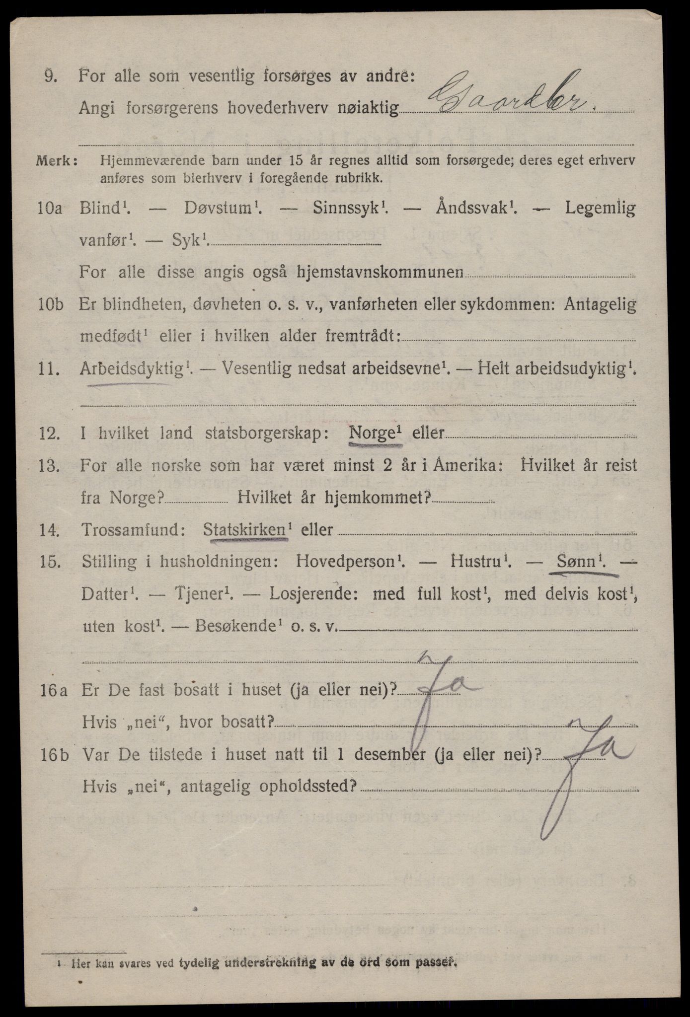 SAKO, Folketelling 1920 for 0827 Hjartdal herred, 1920, s. 2241