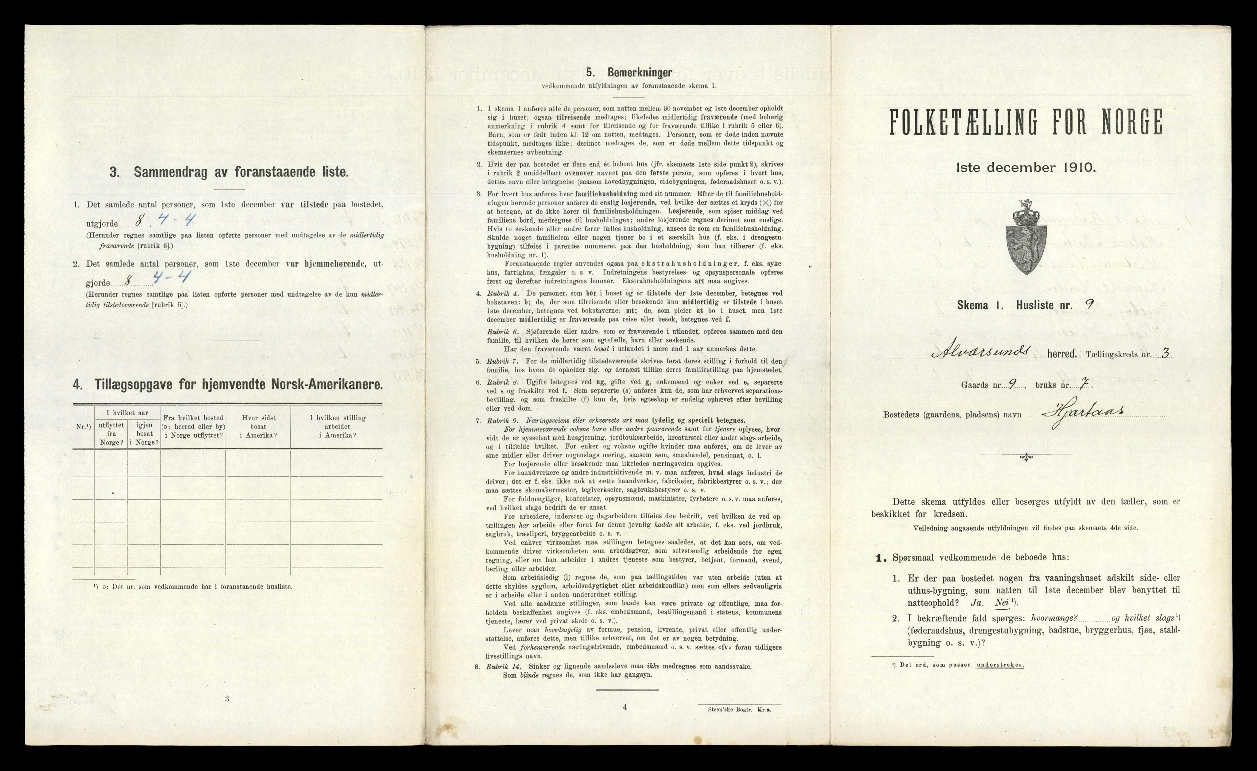 RA, Folketelling 1910 for 1257 Alversund herred, 1910, s. 192