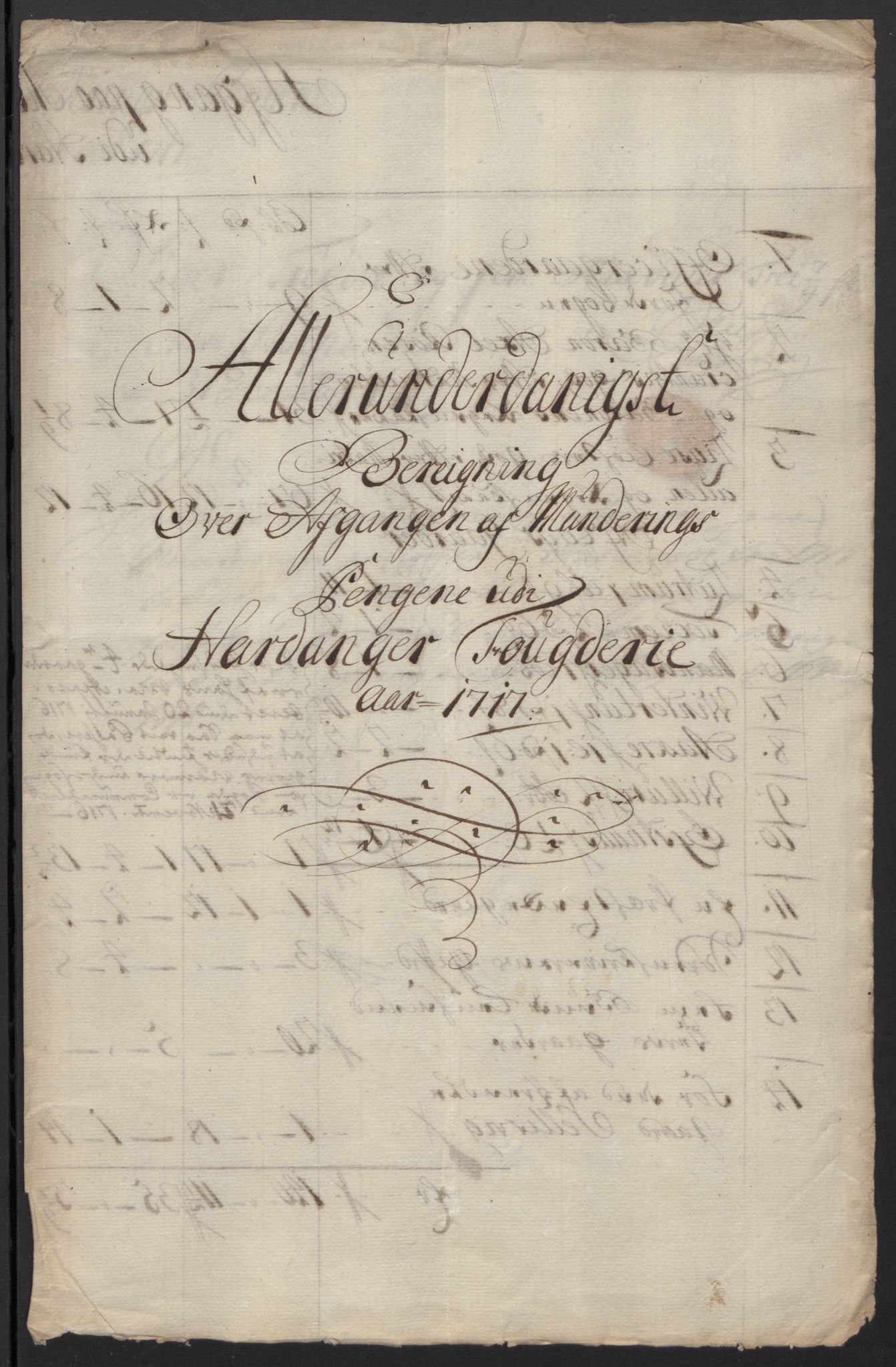 Rentekammeret inntil 1814, Reviderte regnskaper, Fogderegnskap, RA/EA-4092/R48/L2994: Fogderegnskap Sunnhordland og Hardanger, 1717, s. 439