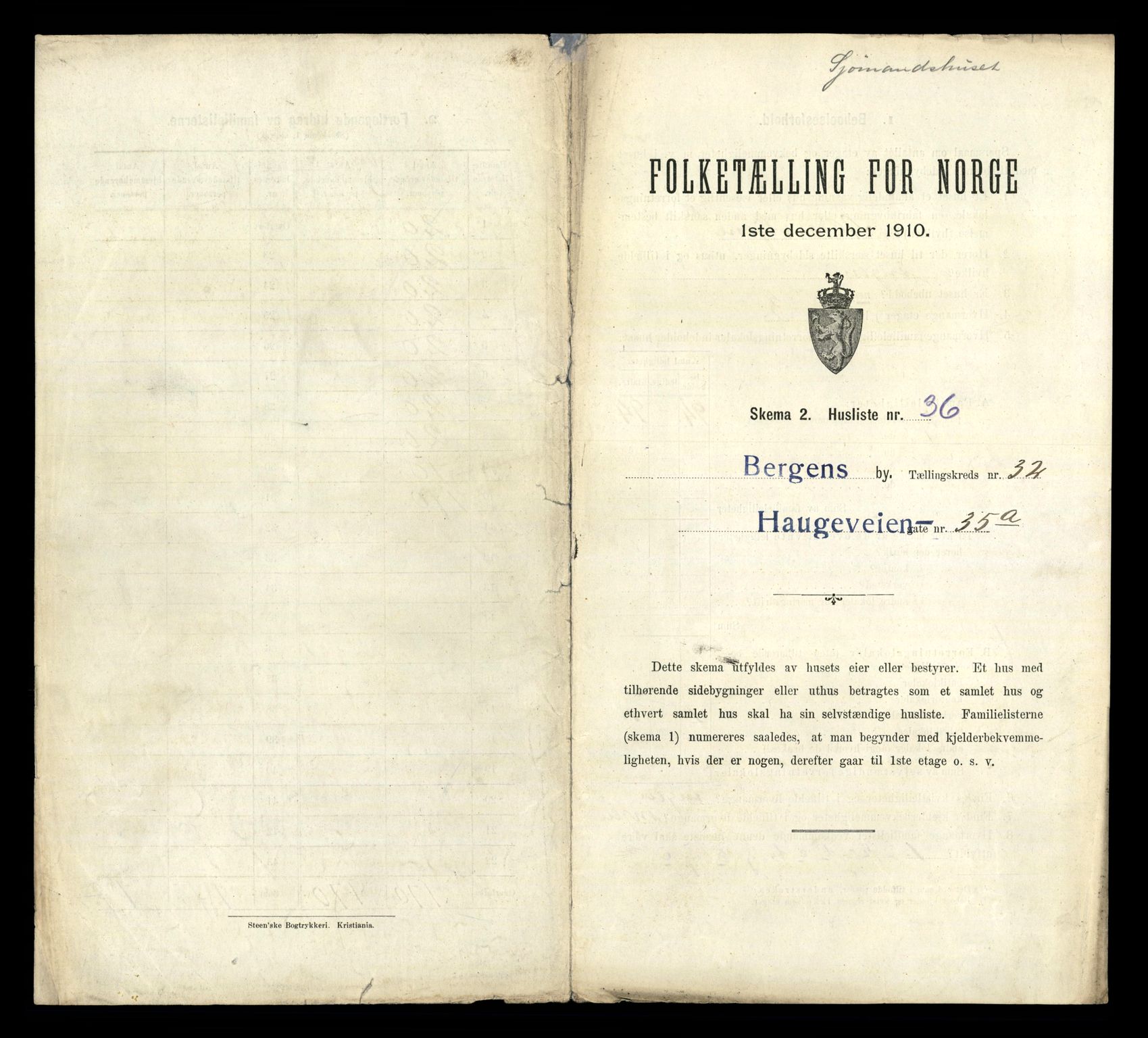 RA, Folketelling 1910 for 1301 Bergen kjøpstad, 1910, s. 10907