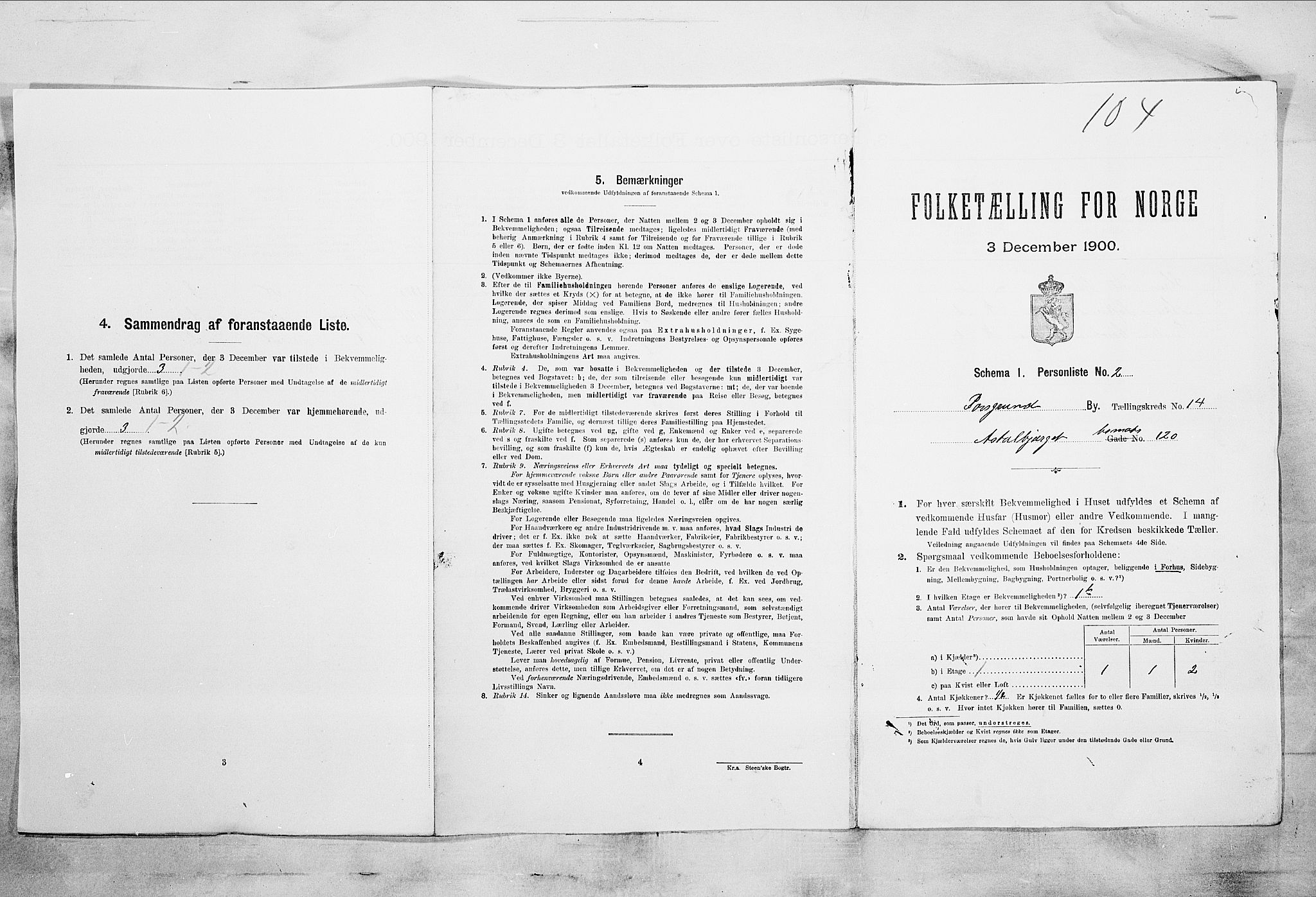 SAKO, Folketelling 1900 for 0805 Porsgrunn kjøpstad, 1900, s. 2517