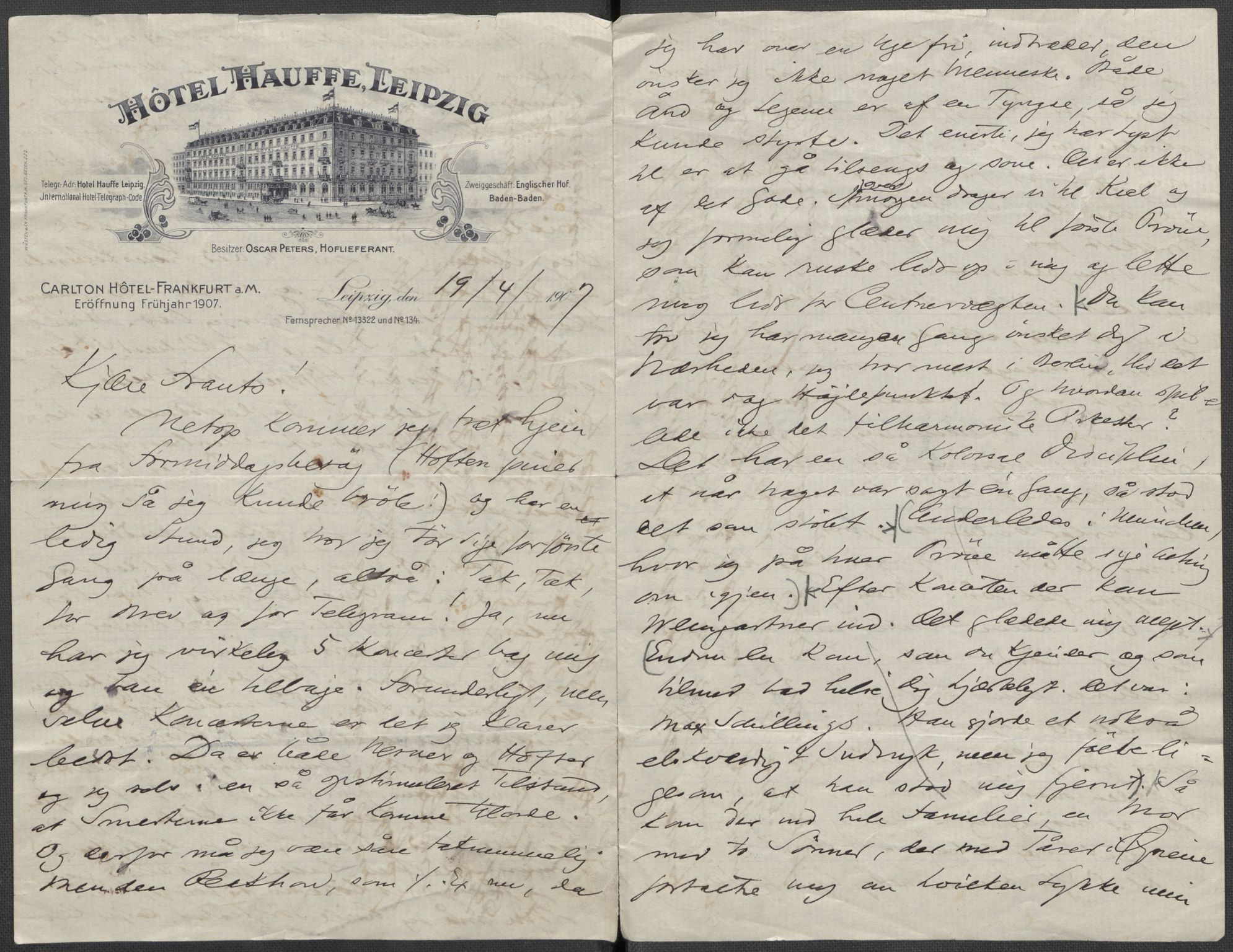 Beyer, Frants, RA/PA-0132/F/L0001: Brev fra Edvard Grieg til Frantz Beyer og "En del optegnelser som kan tjene til kommentar til brevene" av Marie Beyer, 1872-1907, s. 885