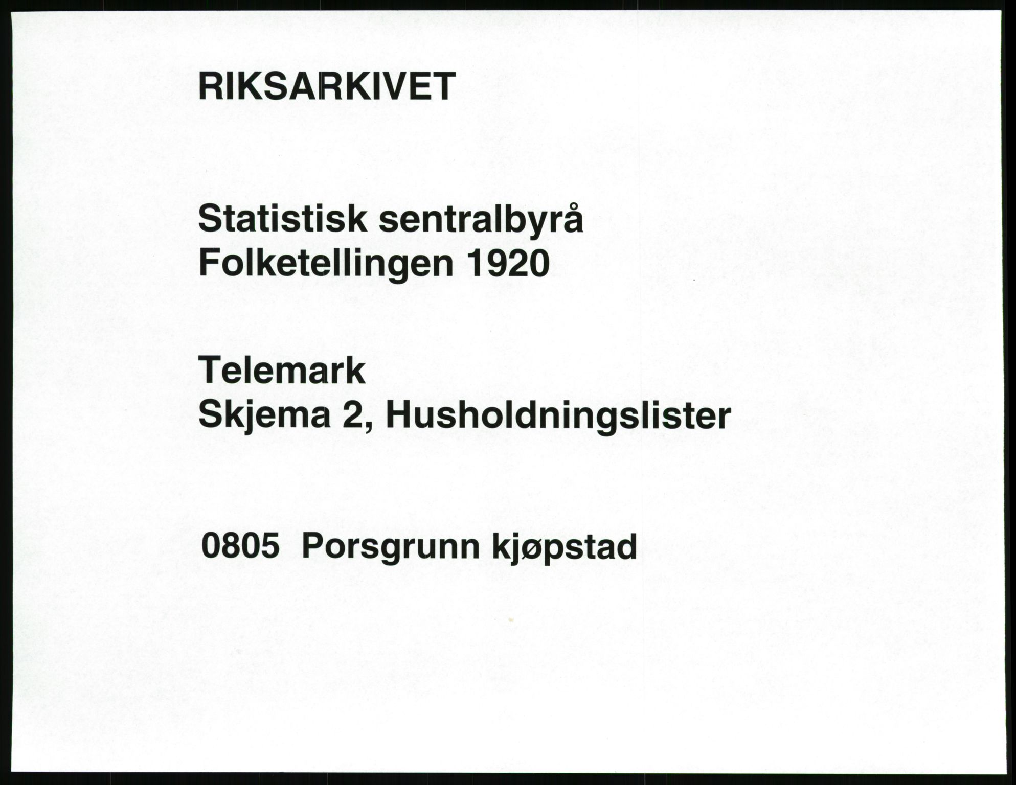 SAKO, Folketelling 1920 for 0805 Porsgrunn kjøpstad, 1920, s. 2939