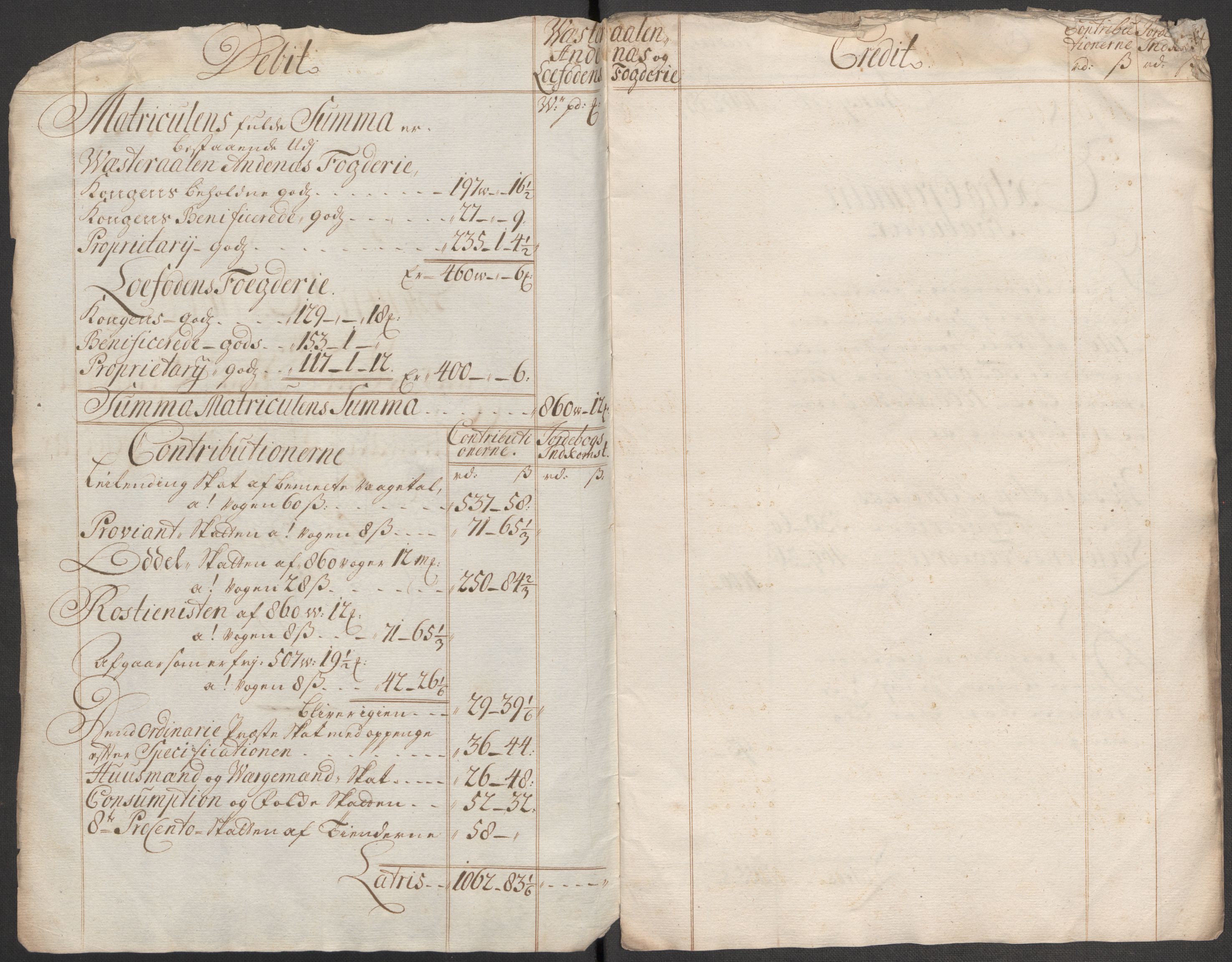 Rentekammeret inntil 1814, Reviderte regnskaper, Fogderegnskap, AV/RA-EA-4092/R67/L4684: Fogderegnskap Vesterålen, Andenes og Lofoten, 1718, s. 15