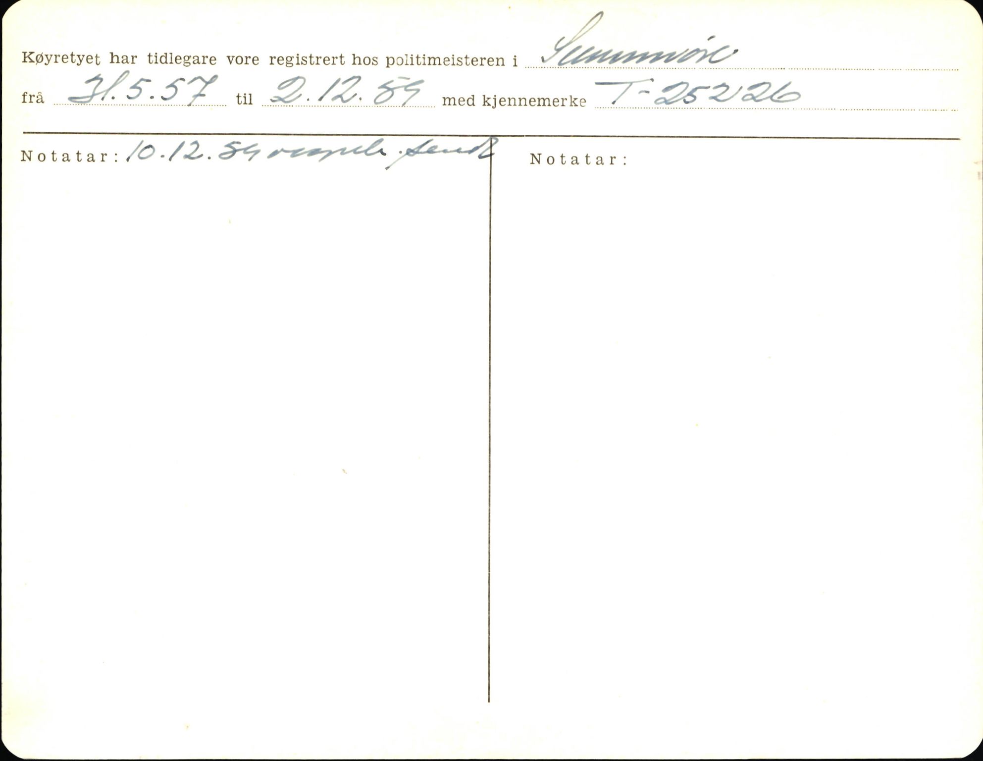 Statens vegvesen, Sogn og Fjordane vegkontor, AV/SAB-A-5301/4/F/L0006: Registerkort utmeldte Fjordane S8300-9500, 1930-1961, s. 241