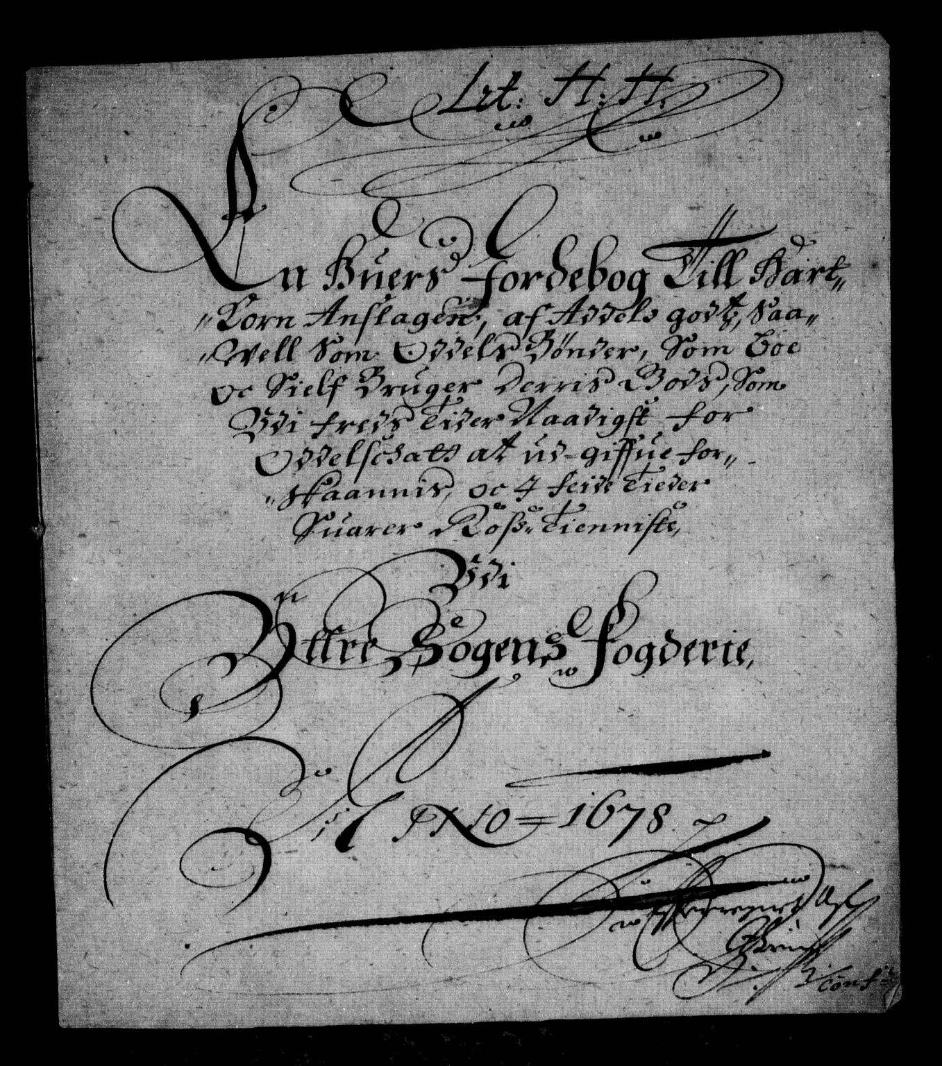 Rentekammeret inntil 1814, Reviderte regnskaper, Stiftamtstueregnskaper, Bergen stiftamt, AV/RA-EA-6043/R/Rc/L0052: Bergen stiftamt, 1678