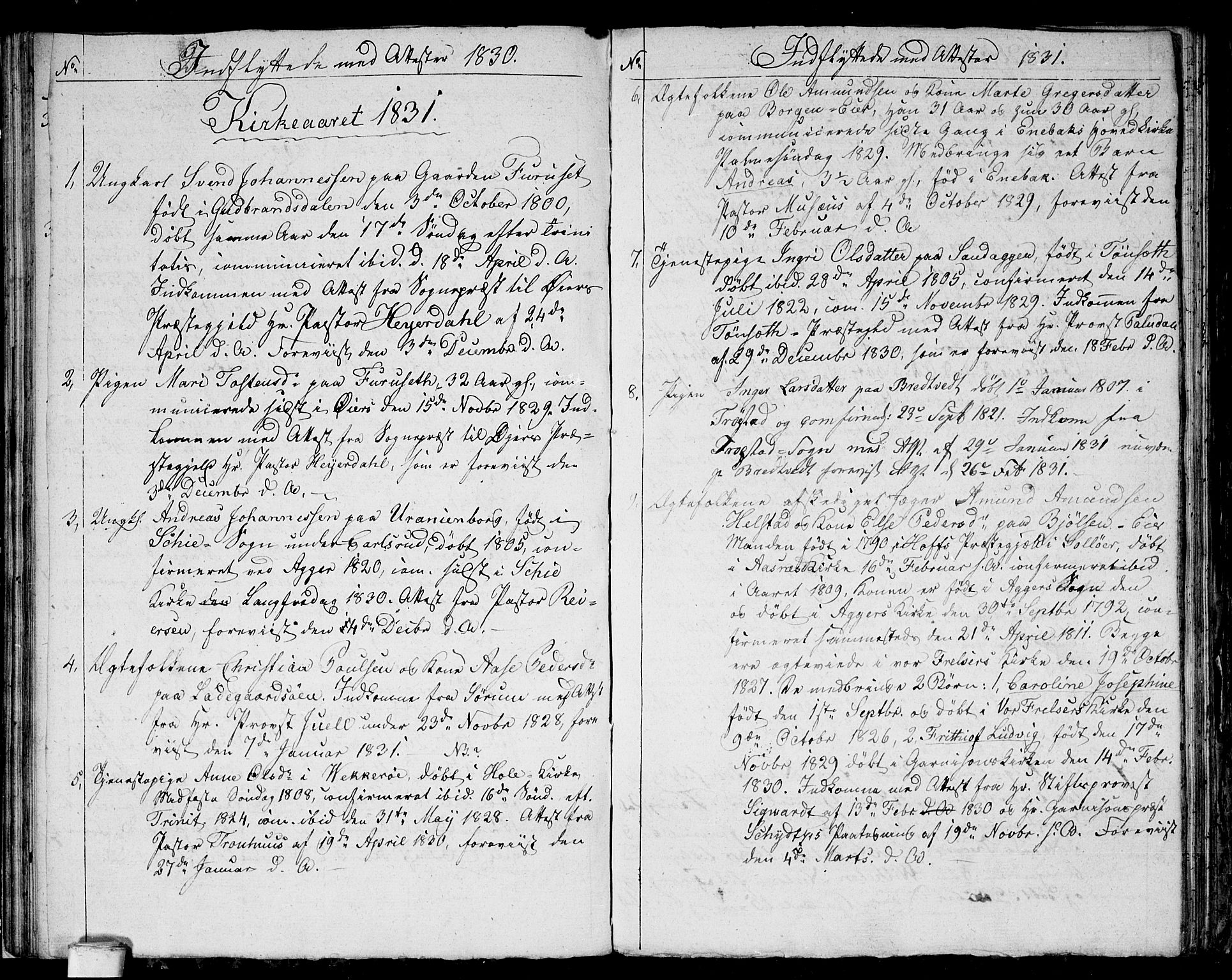 Aker prestekontor kirkebøker, AV/SAO-A-10861/F/L0014a: Ministerialbok nr. 14A, 1820-1833, s. 92c-92d