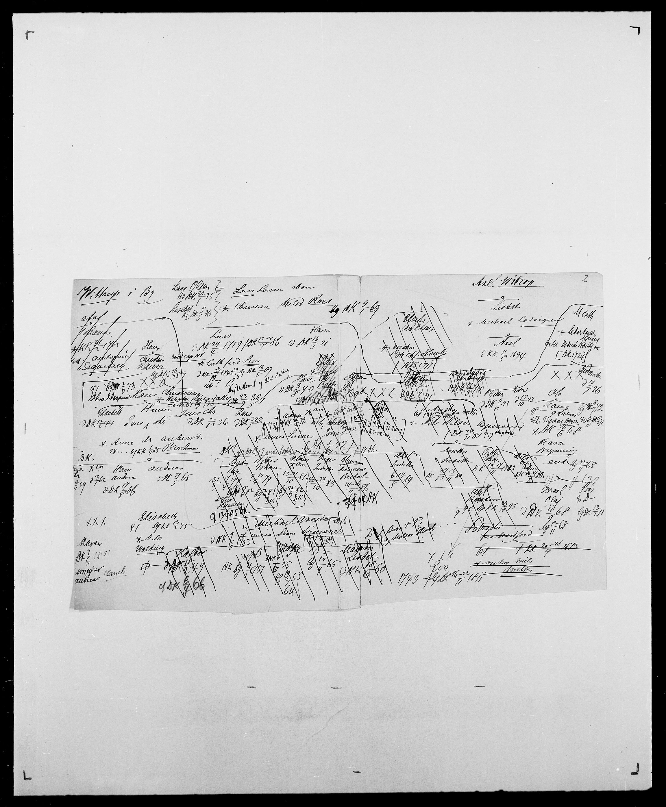 Delgobe, Charles Antoine - samling, AV/SAO-PAO-0038/D/Da/L0042: Vilain - Wulf, Wulff, se også Wolf, s. 502